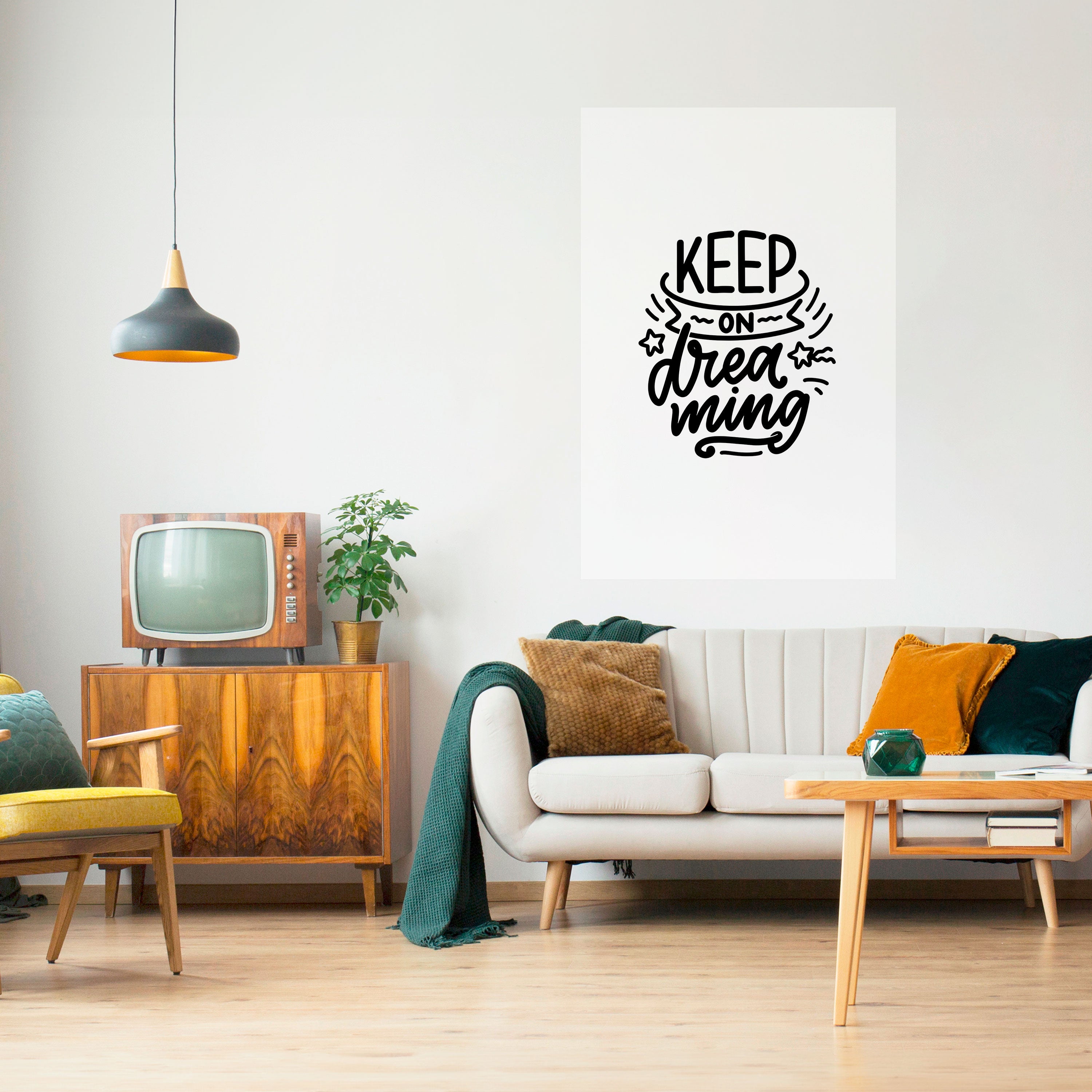 KEEP ON DREAMING Naklejka/Plakat pionowy