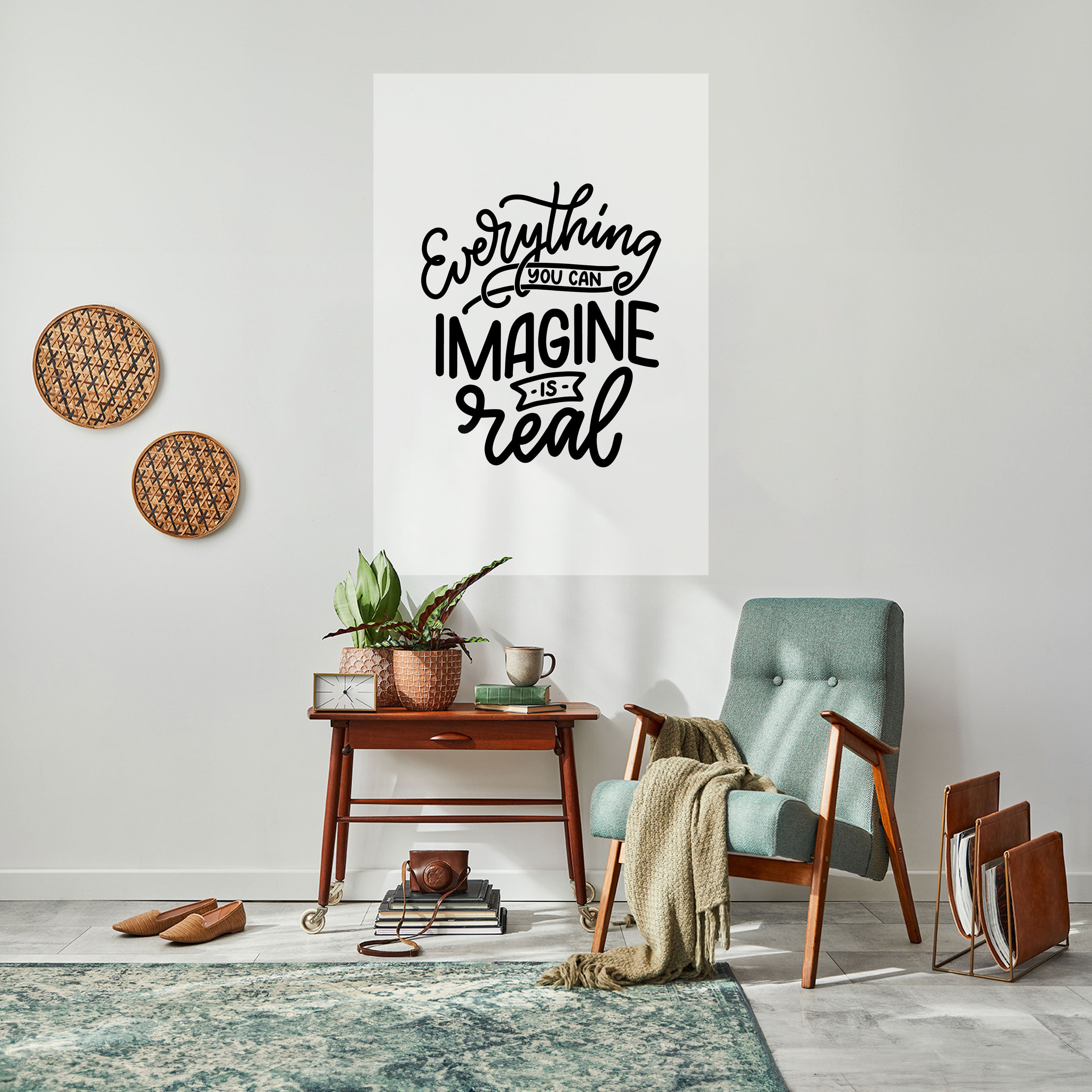 DREAMS BECOME REALITY Naklejka/Plakat pionowy
