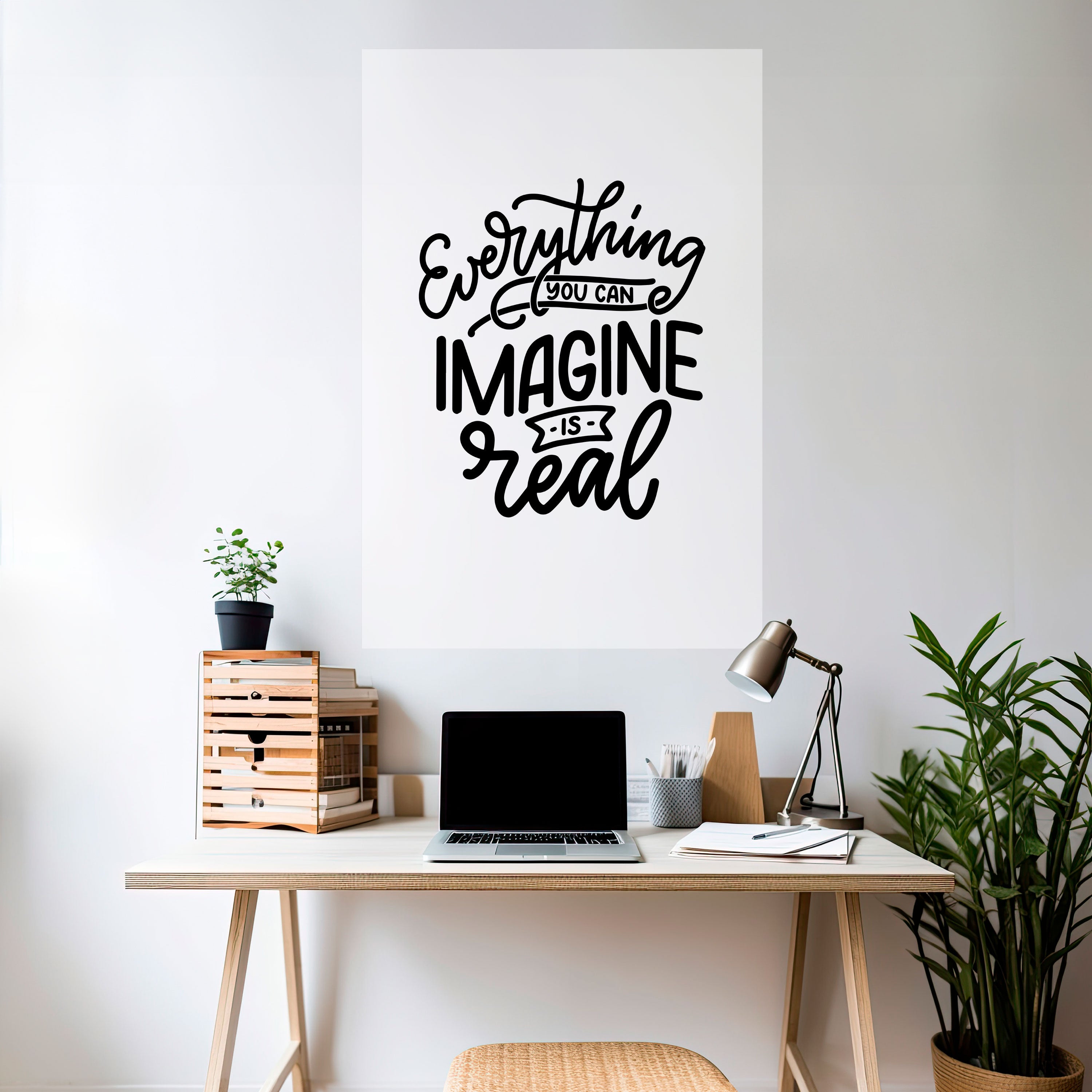 DREAMS BECOME REALITY Naklejka/Plakat pionowy