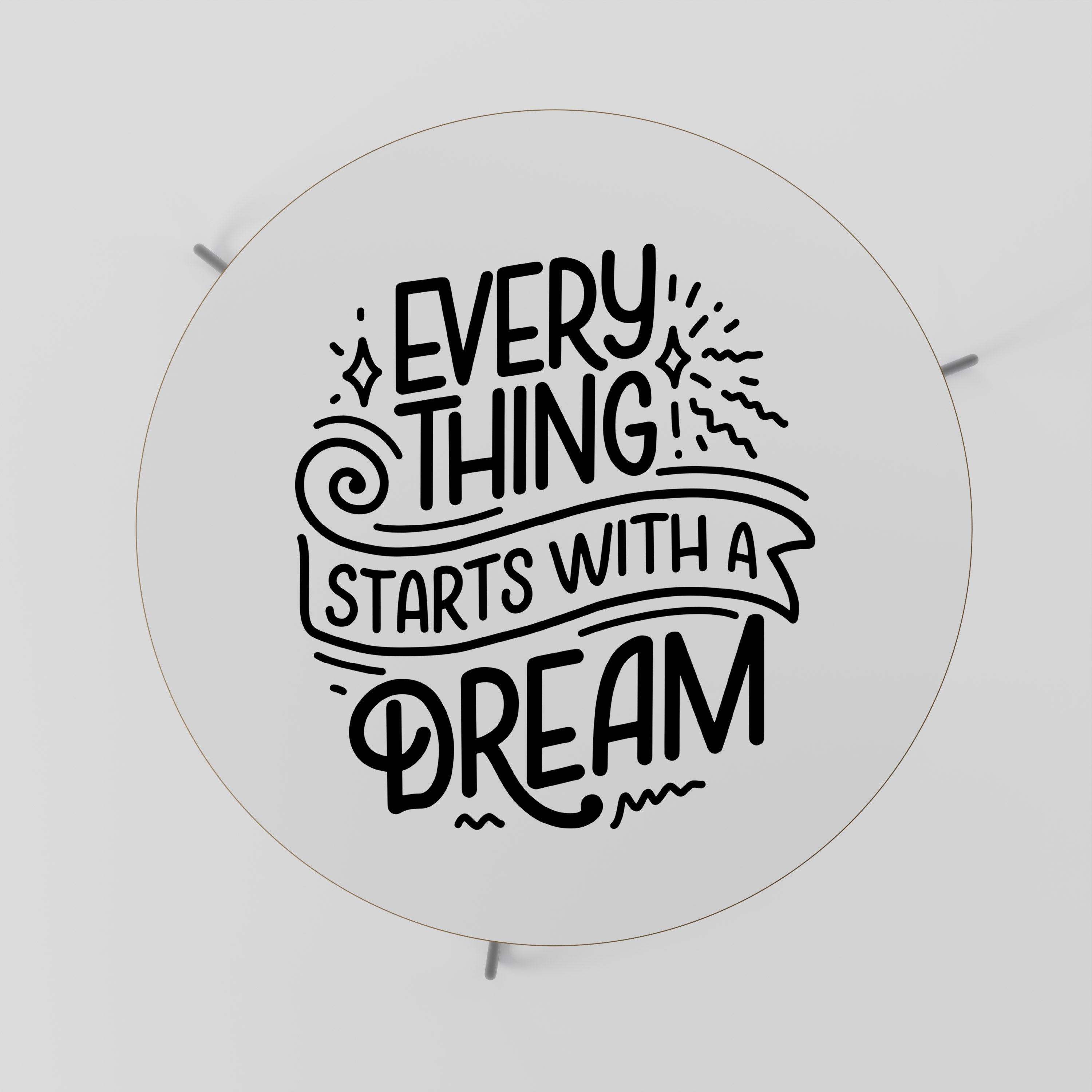 EVERYTHING STARTS WITH A DREAM Stolik kawowy duży
