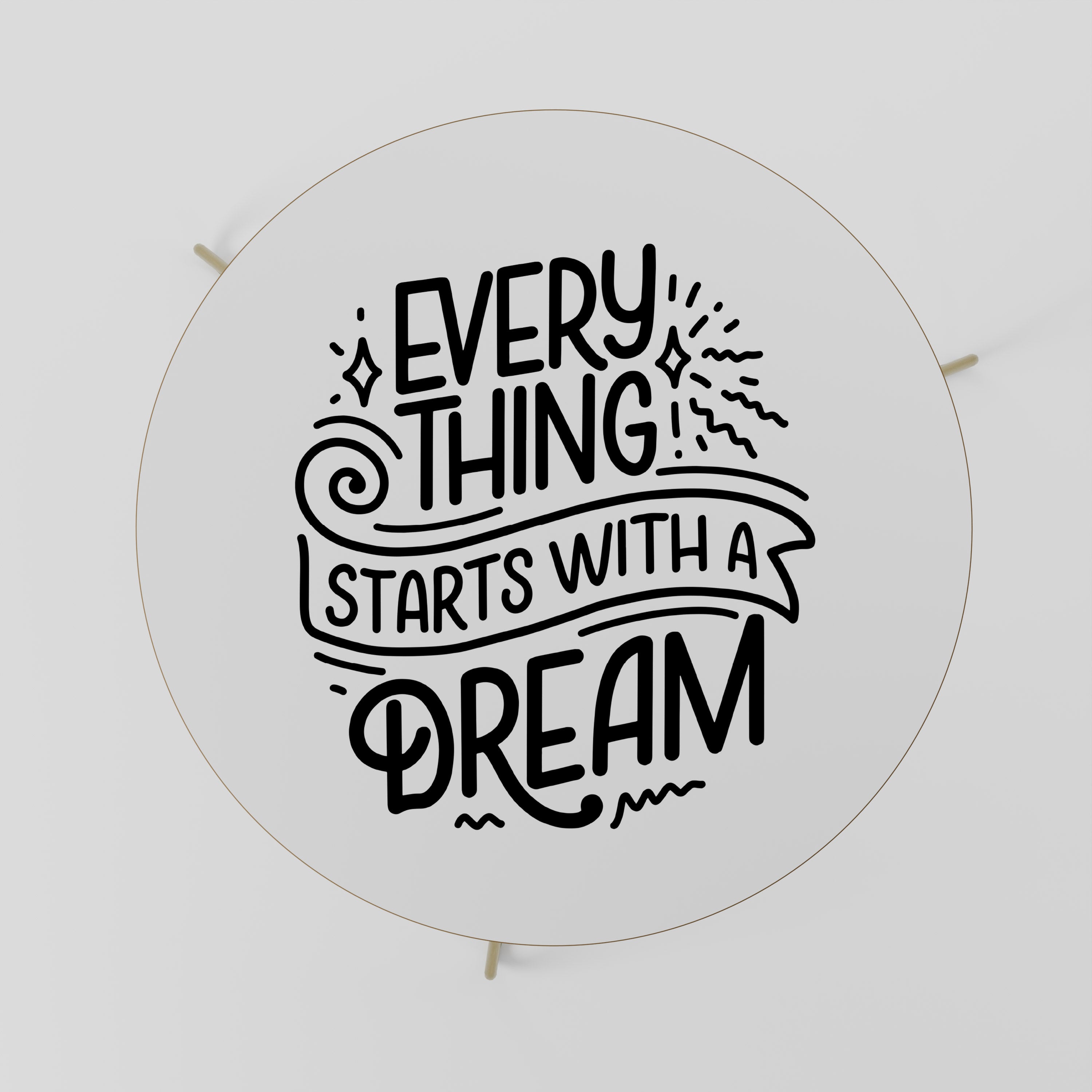 EVERYTHING STARTS WITH A DREAM Stolik kawowy duży
