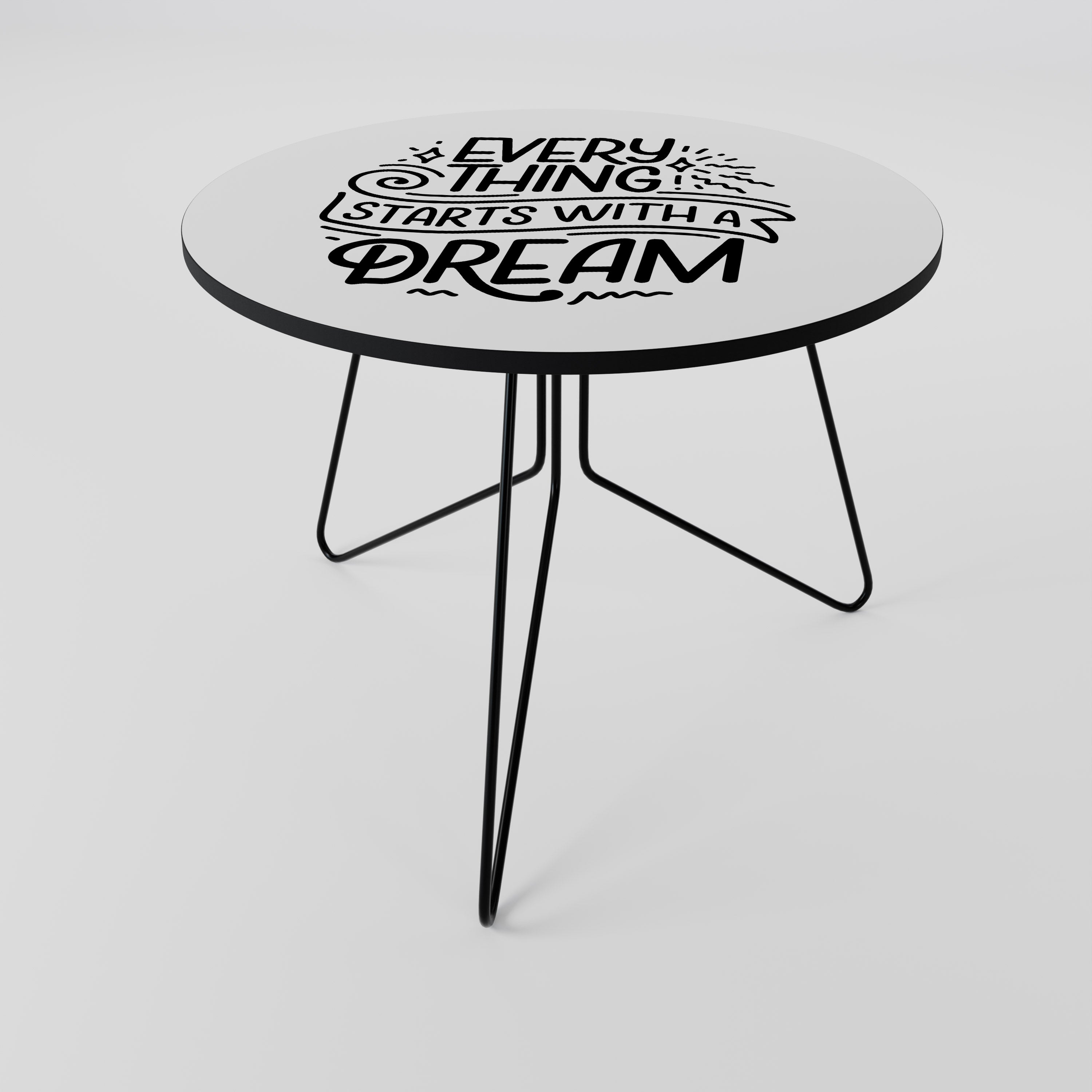 EVERYTHING STARTS WITH A DREAM Stolik kawowy duży