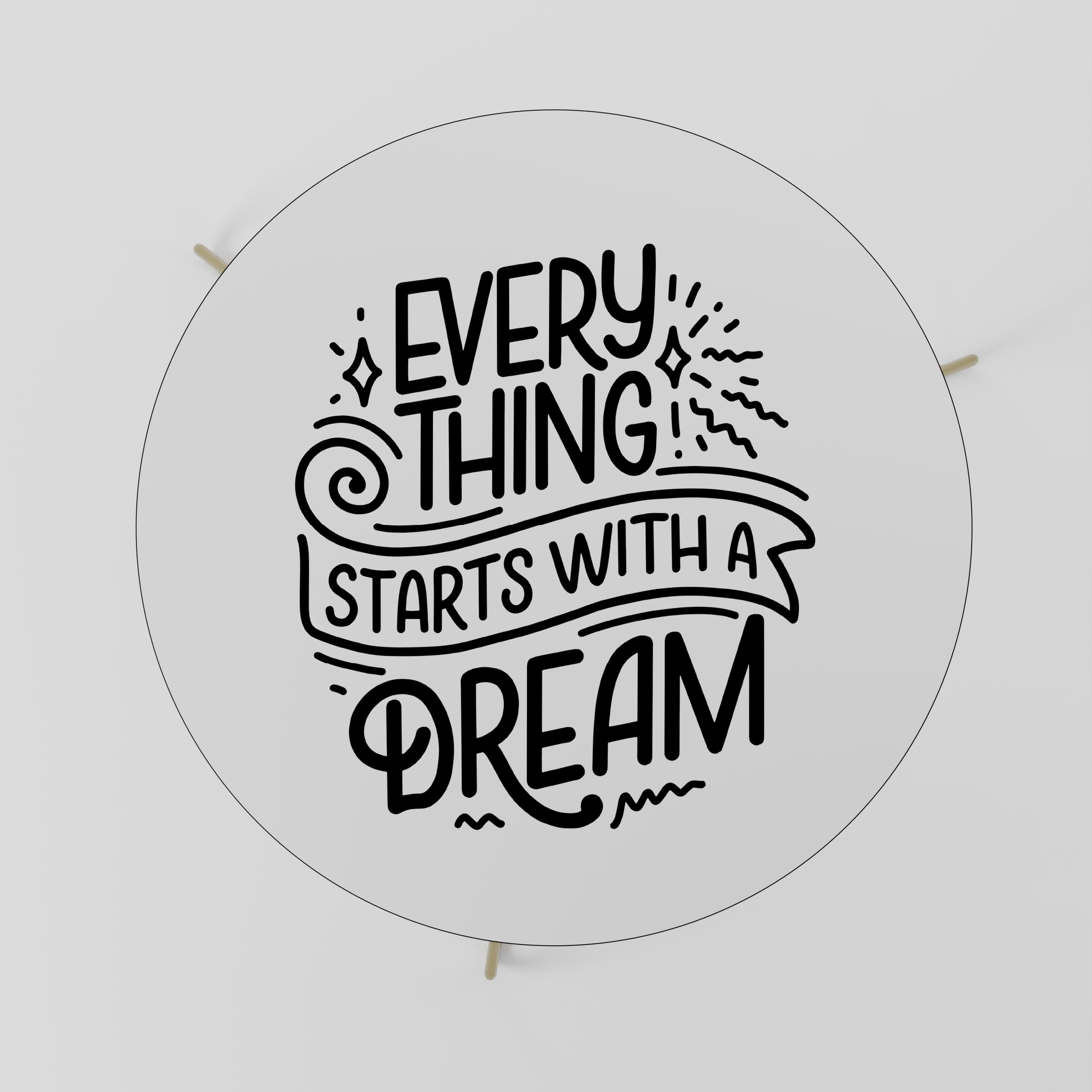 EVERYTHING STARTS WITH A DREAM Stolik kawowy duży