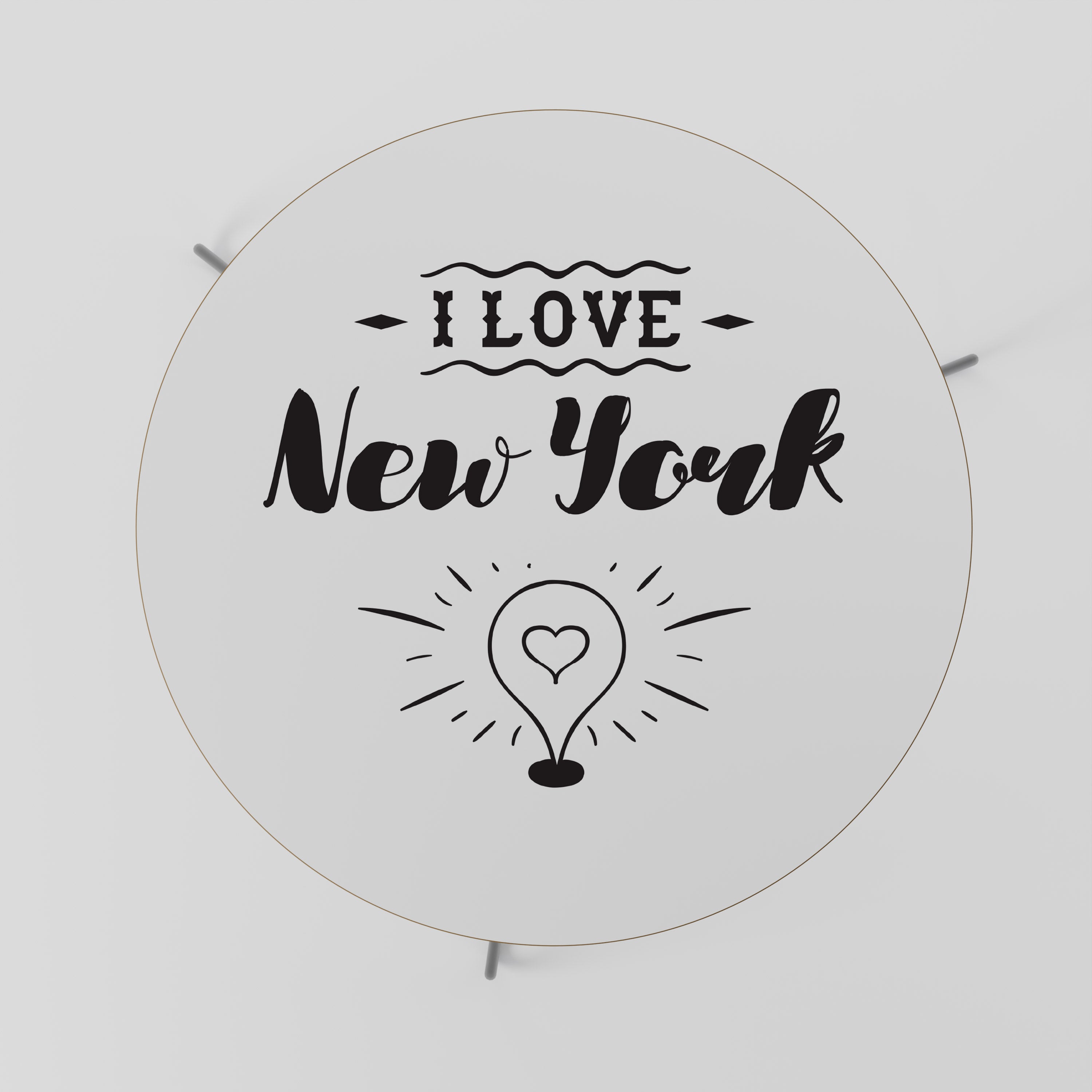 I LOVE NEW YORK Stolik kawowy duży