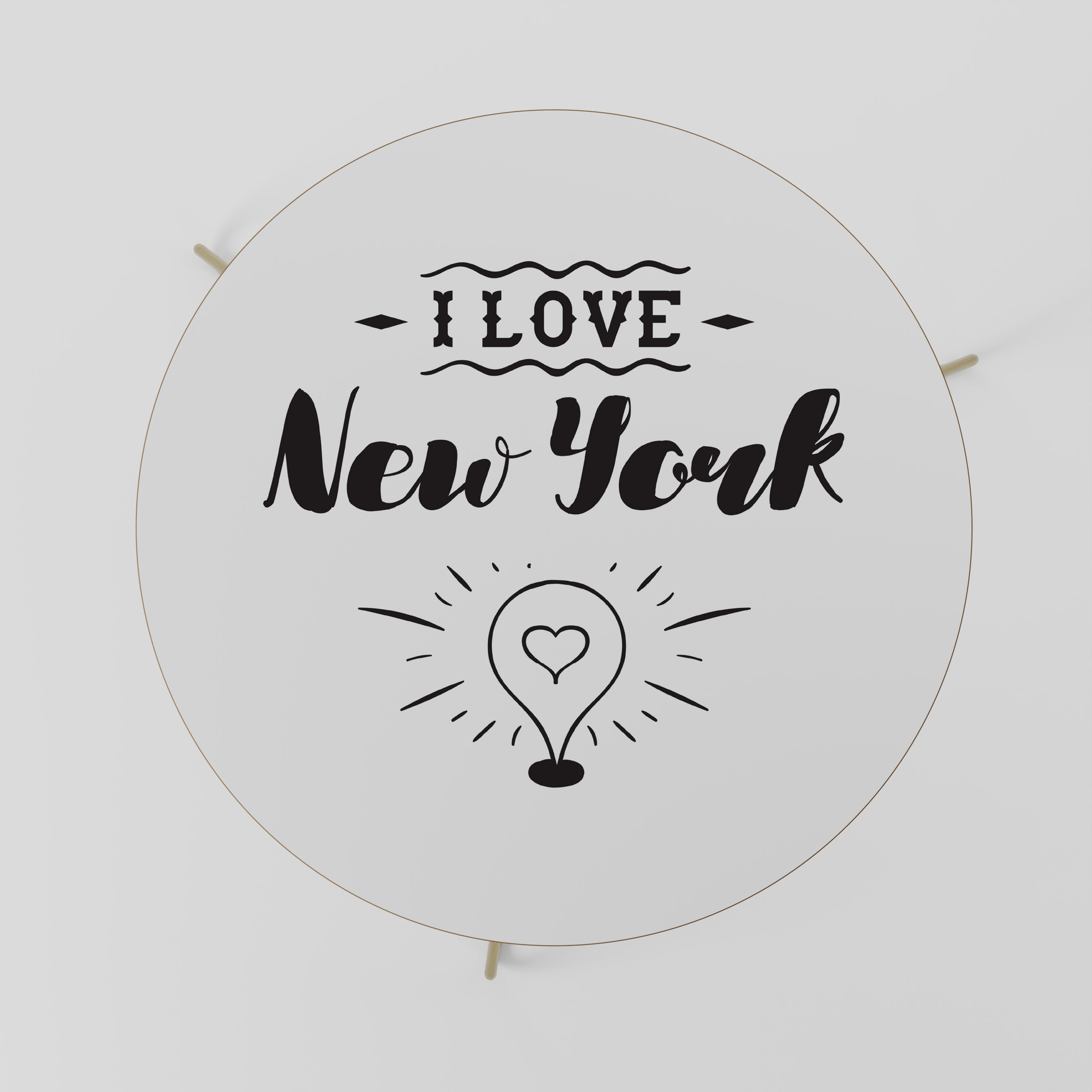 I LOVE NEW YORK Stolik kawowy duży