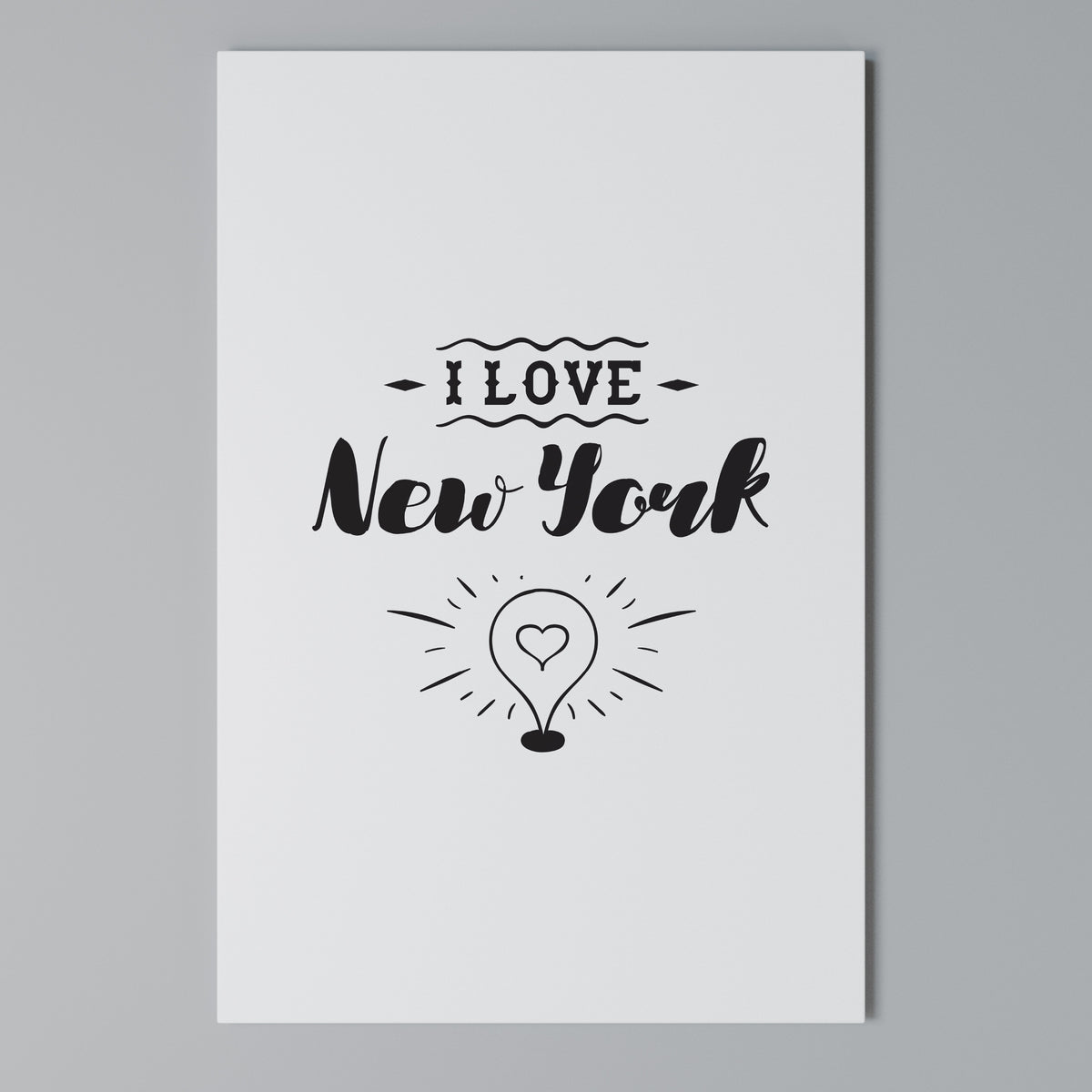 I LOVE NEW YORK Pionowy obraz na płótnie