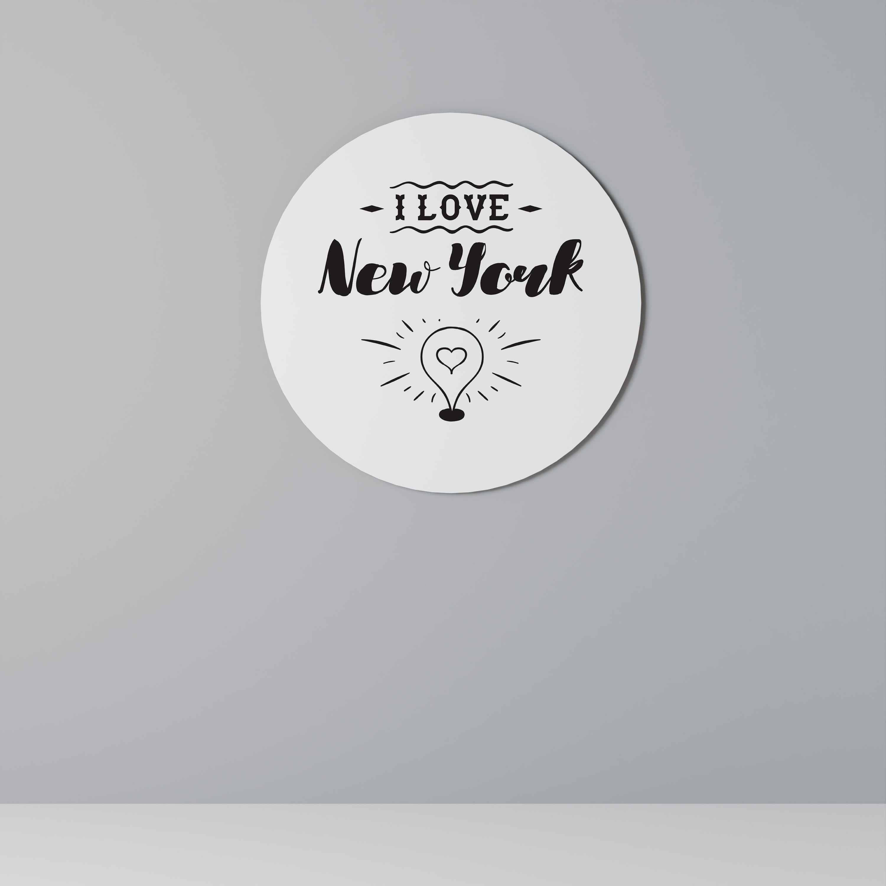 I LOVE NEW YORK Obraz okrągły