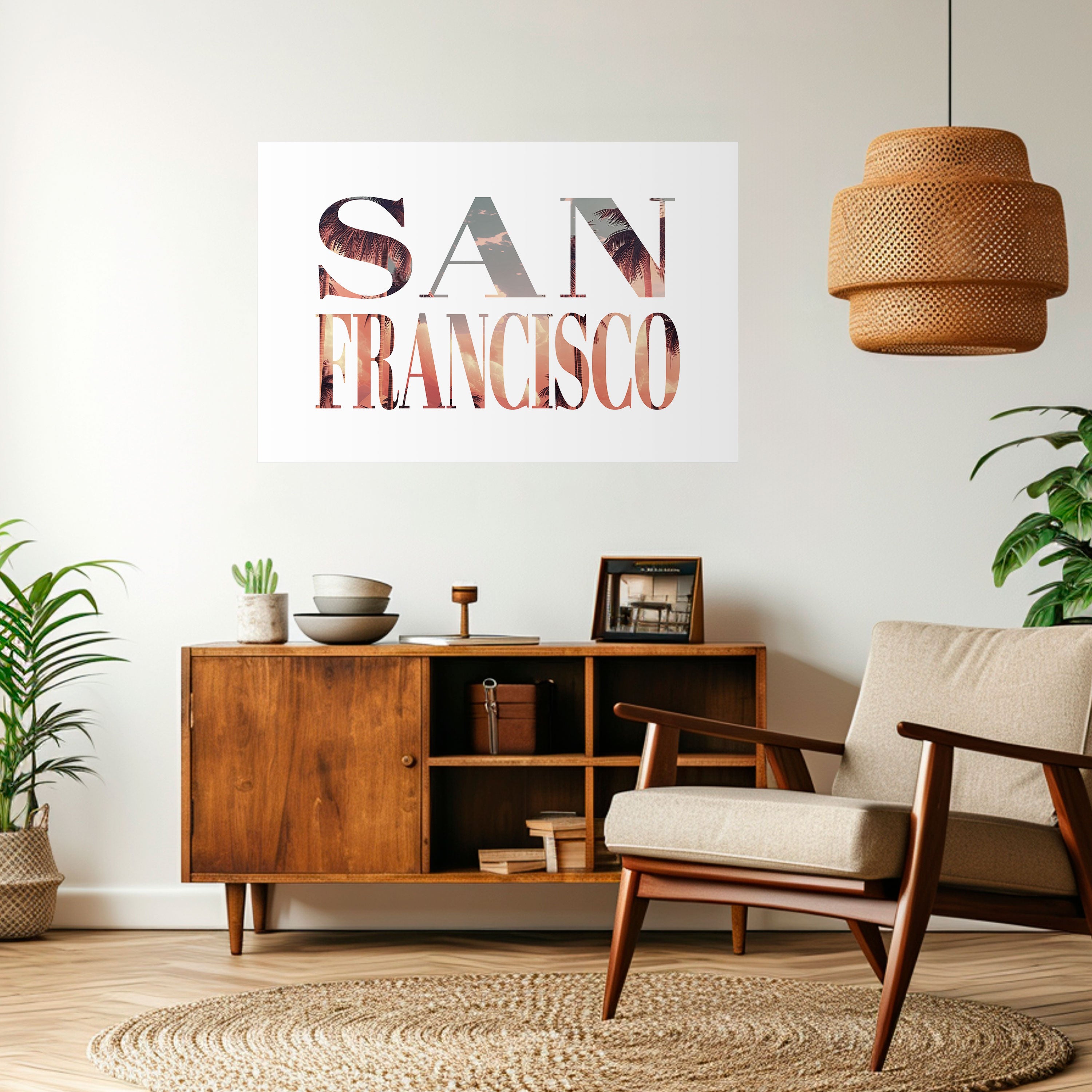 SAN FRANCISCO Naklejka/Plakat poziomy
