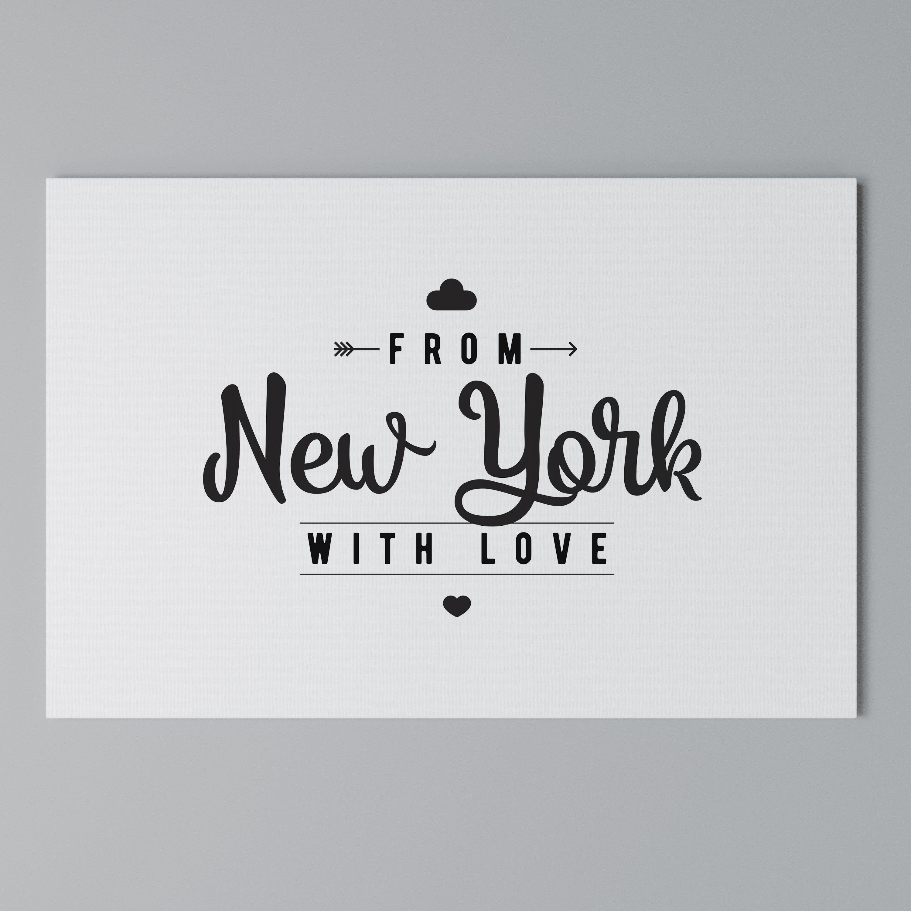 NEW YORK HEARTBEAT Poziomy obraz na płótnie