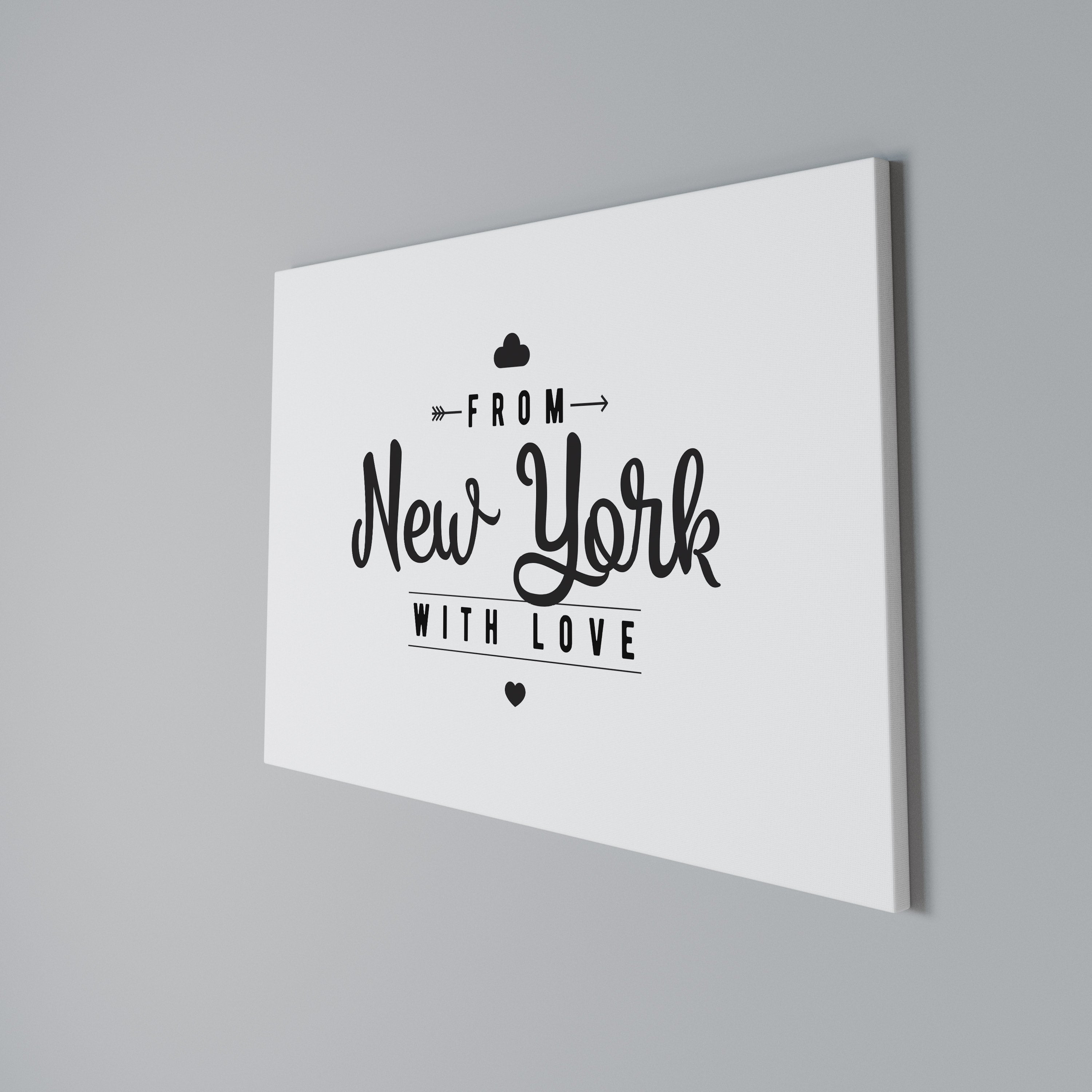 NEW YORK HEARTBEAT Poziomy obraz na płótnie