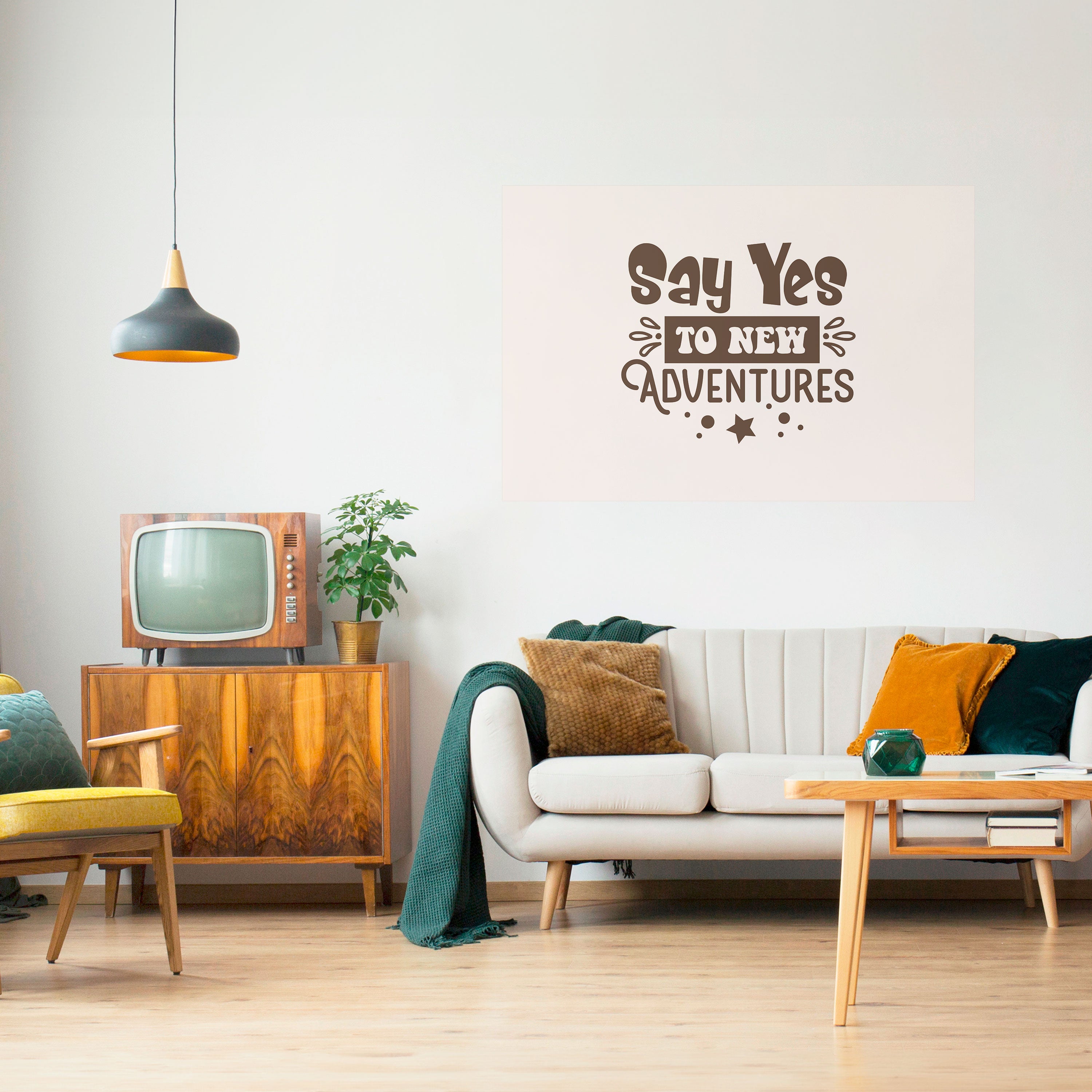 ADVENTURE AWAITS YOU Naklejka/Plakat poziomy