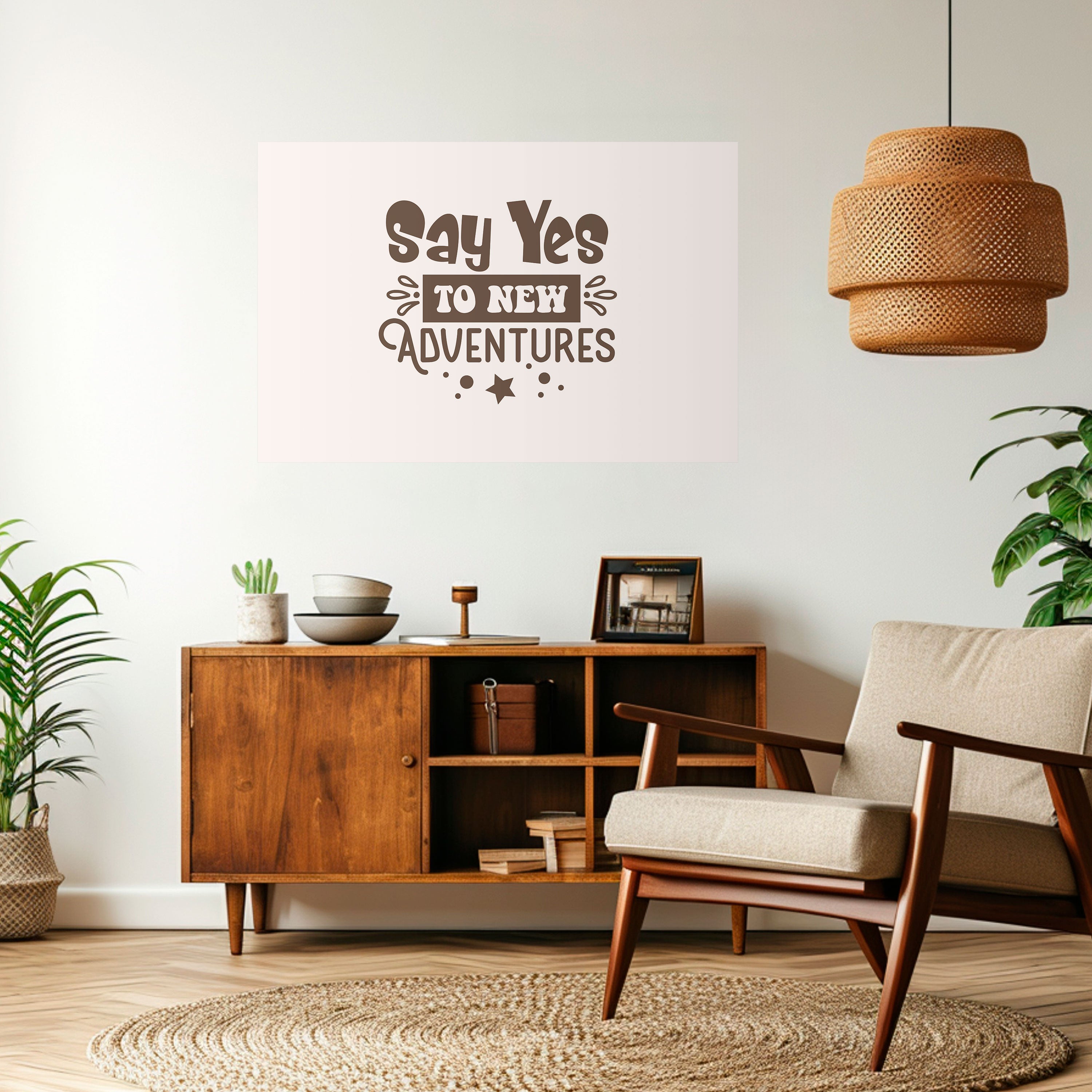 ADVENTURE AWAITS YOU Naklejka/Plakat poziomy