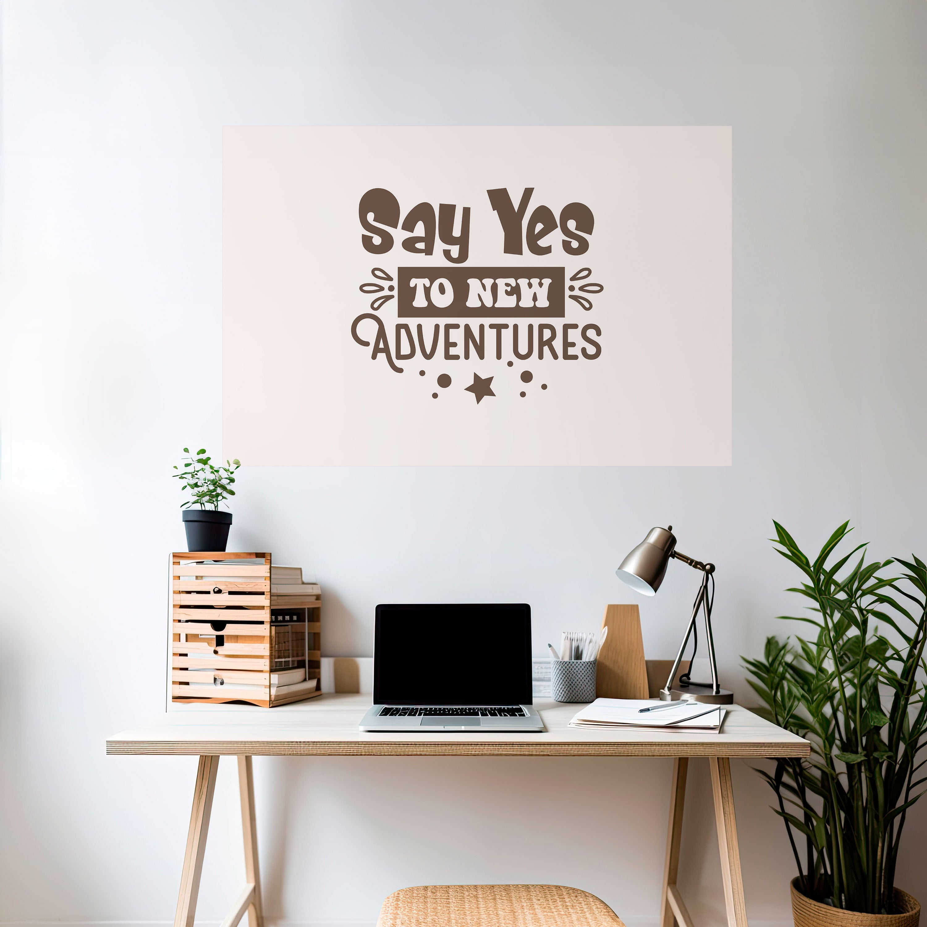 ADVENTURE AWAITS YOU Naklejka/Plakat poziomy