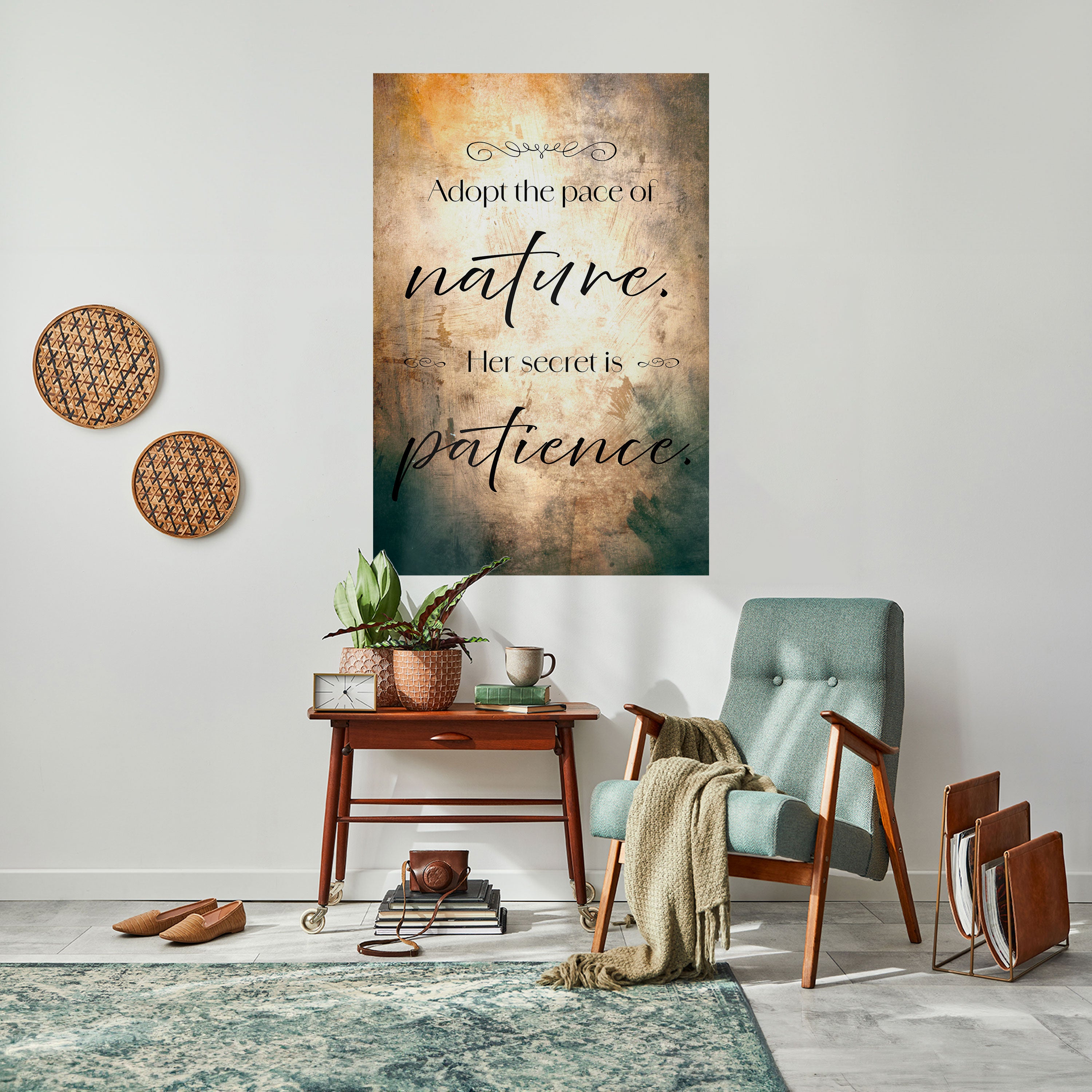 HARMONY WITH NATURE Naklejka/Plakat pionowy