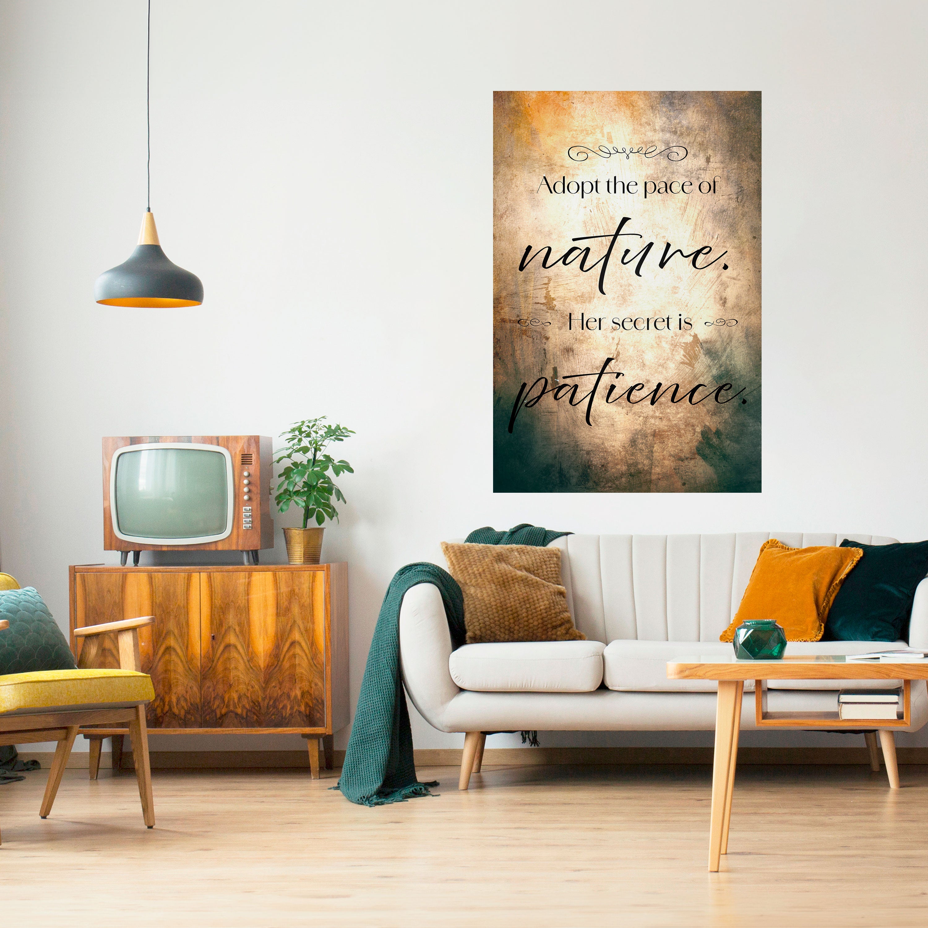 HARMONY WITH NATURE Naklejka/Plakat pionowy