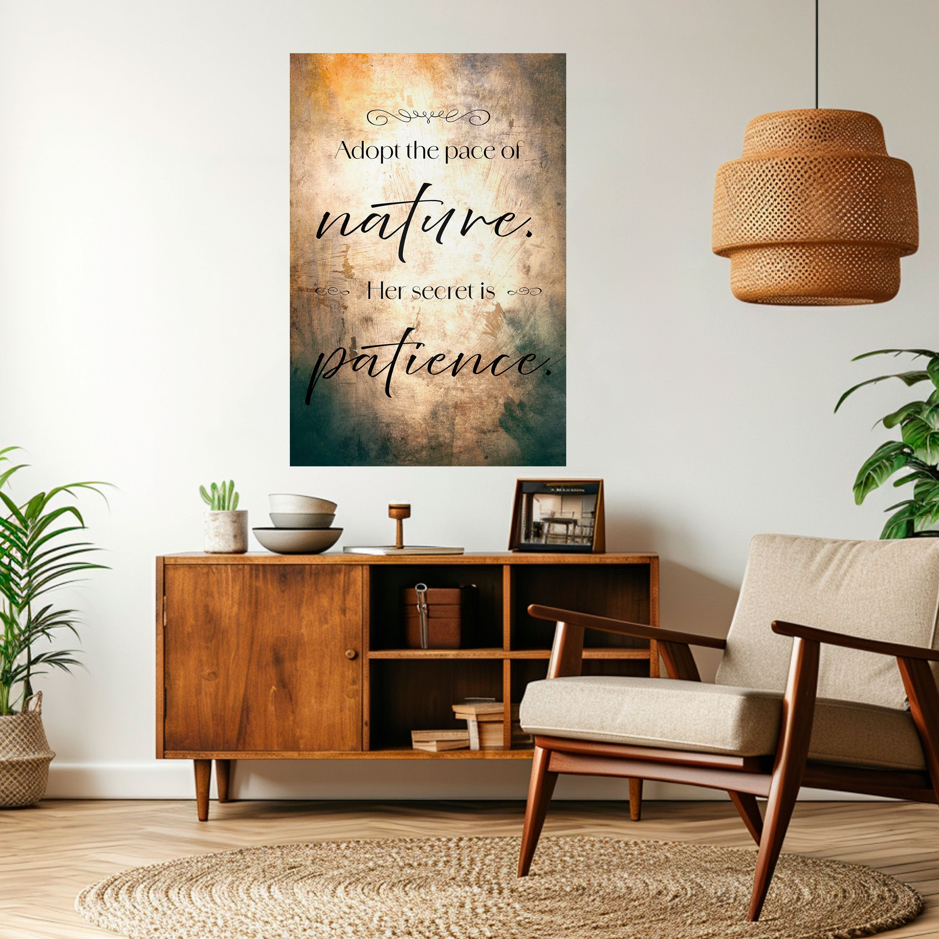 HARMONY WITH NATURE Naklejka/Plakat pionowy