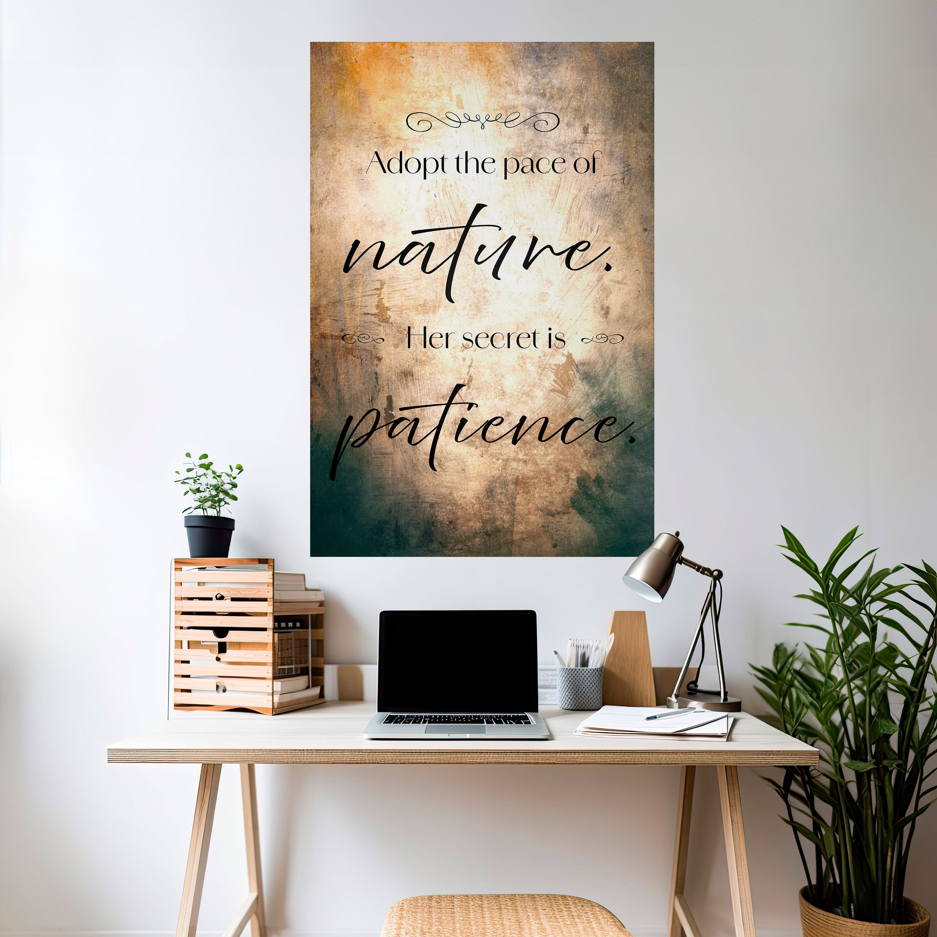 HARMONY WITH NATURE Naklejka/Plakat pionowy