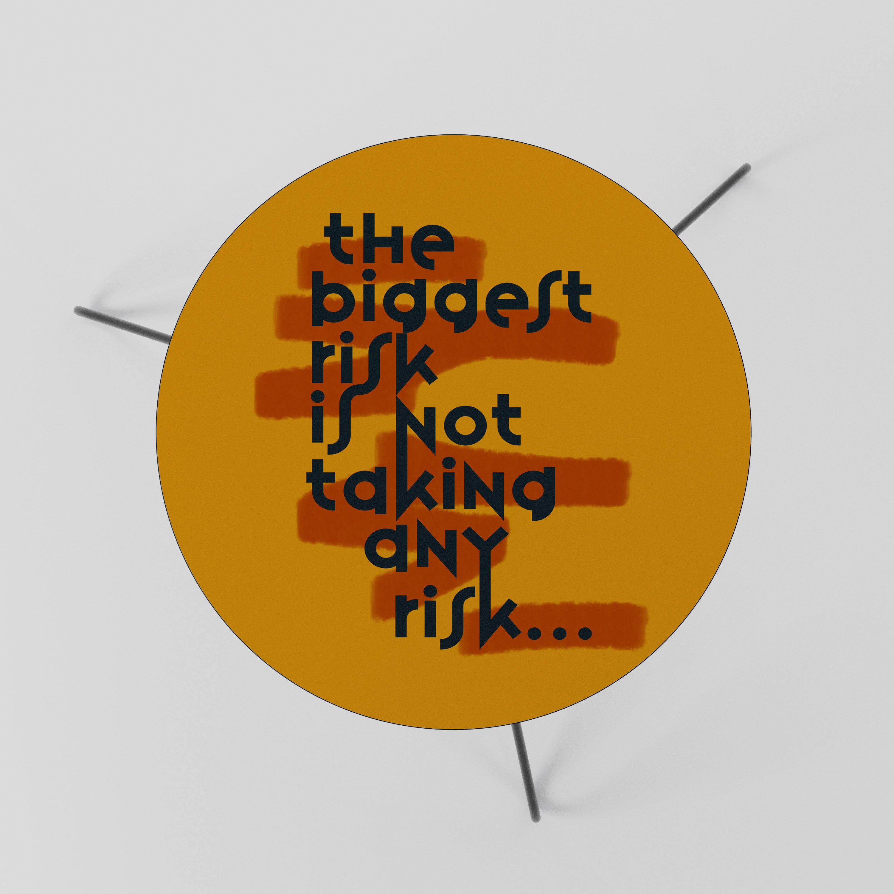 THE BIGGEST RISK Stolik kawowy mały