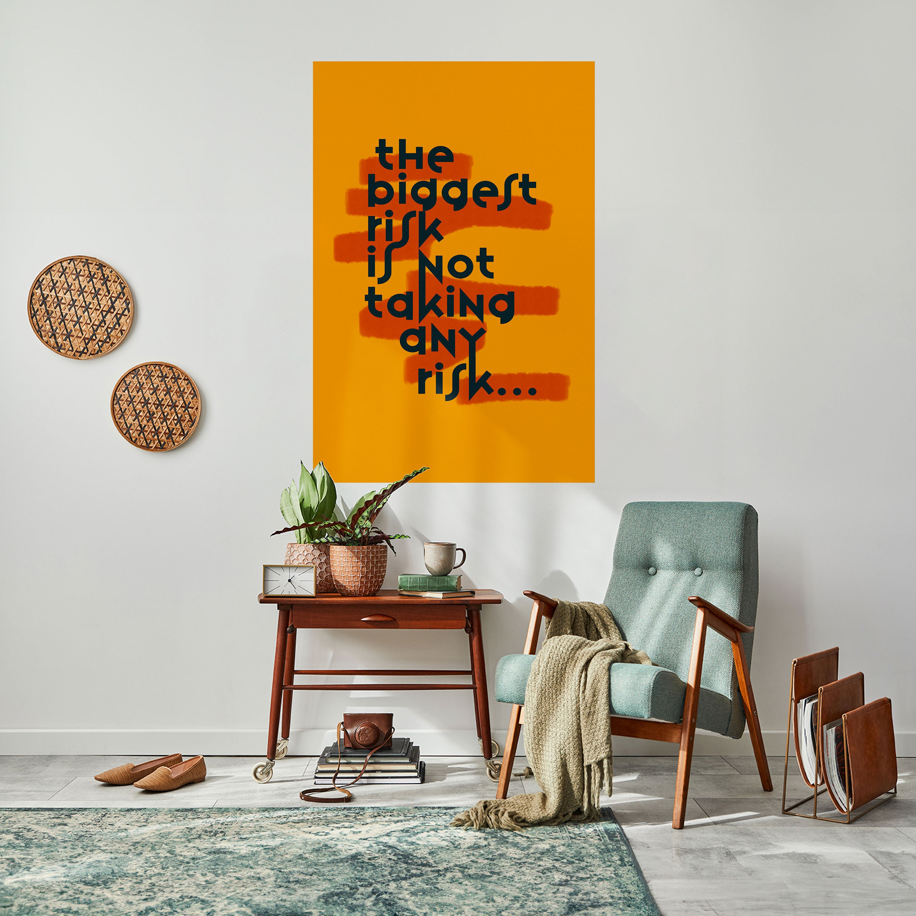 THE BIGGEST RISK Naklejka/Plakat pionowy