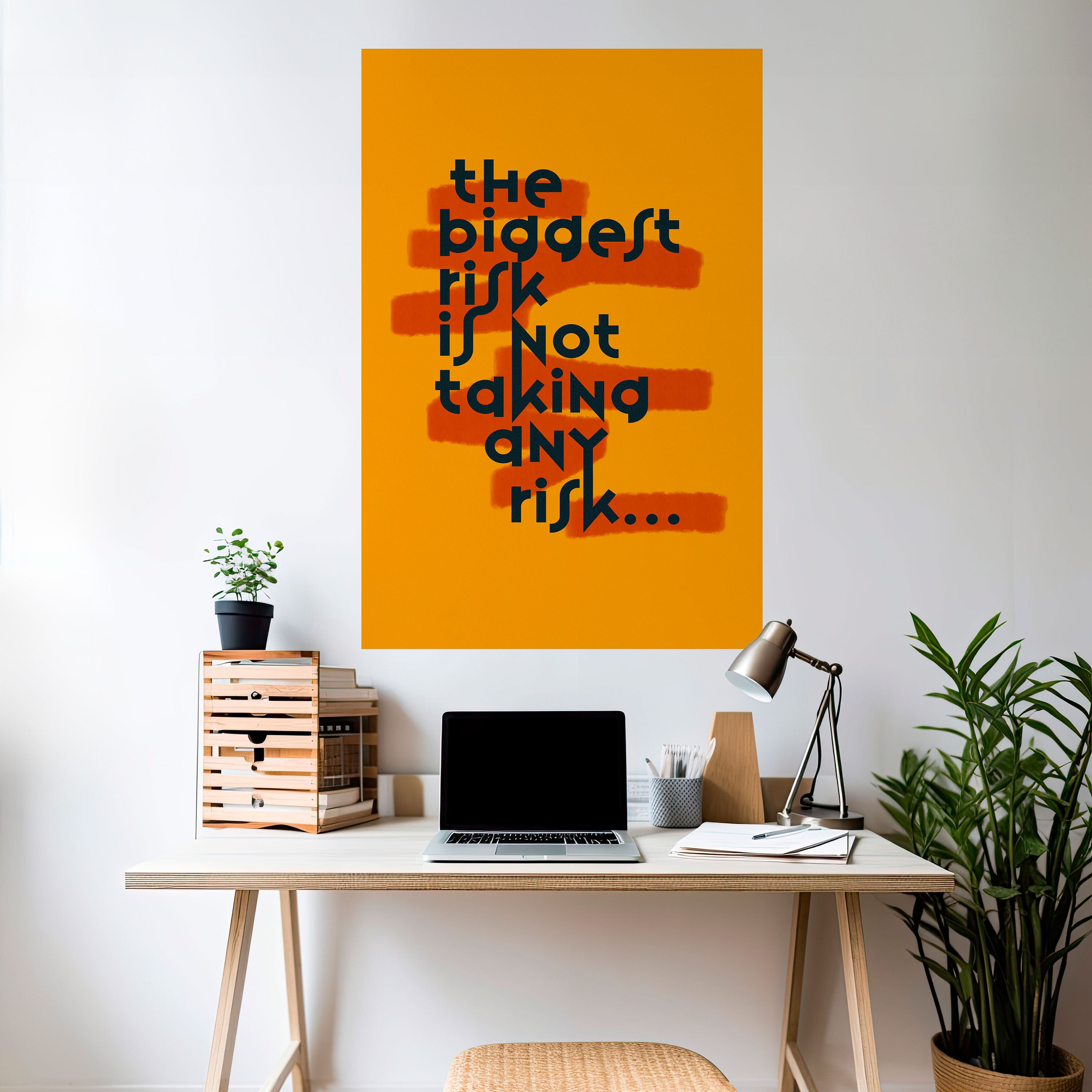 THE BIGGEST RISK Naklejka/Plakat pionowy