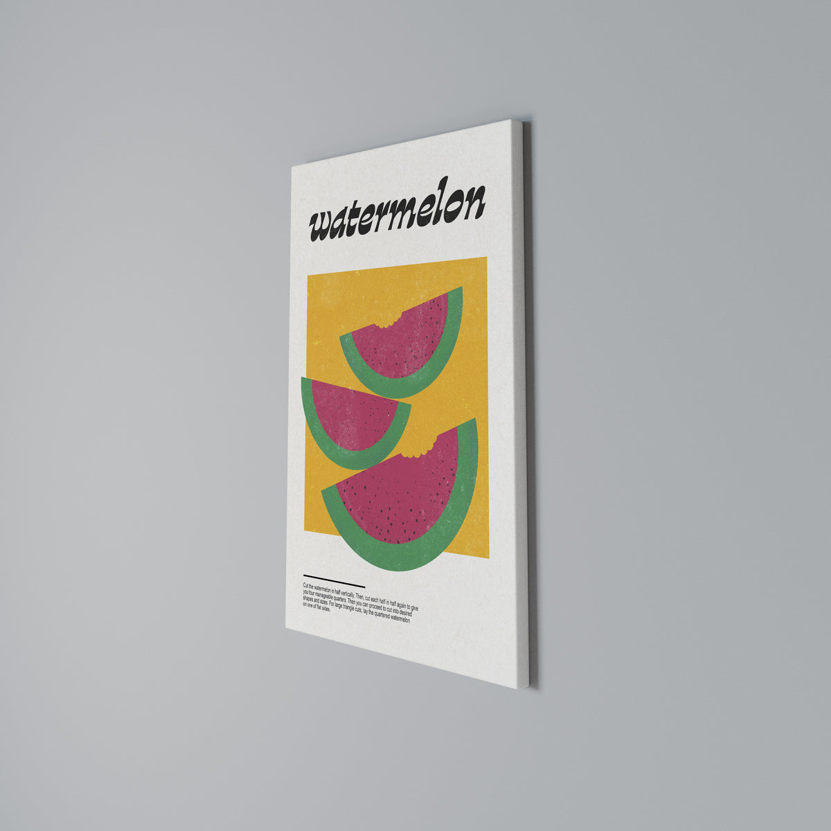 WATERMELON WHIMSY Pionowy obraz na płótnie