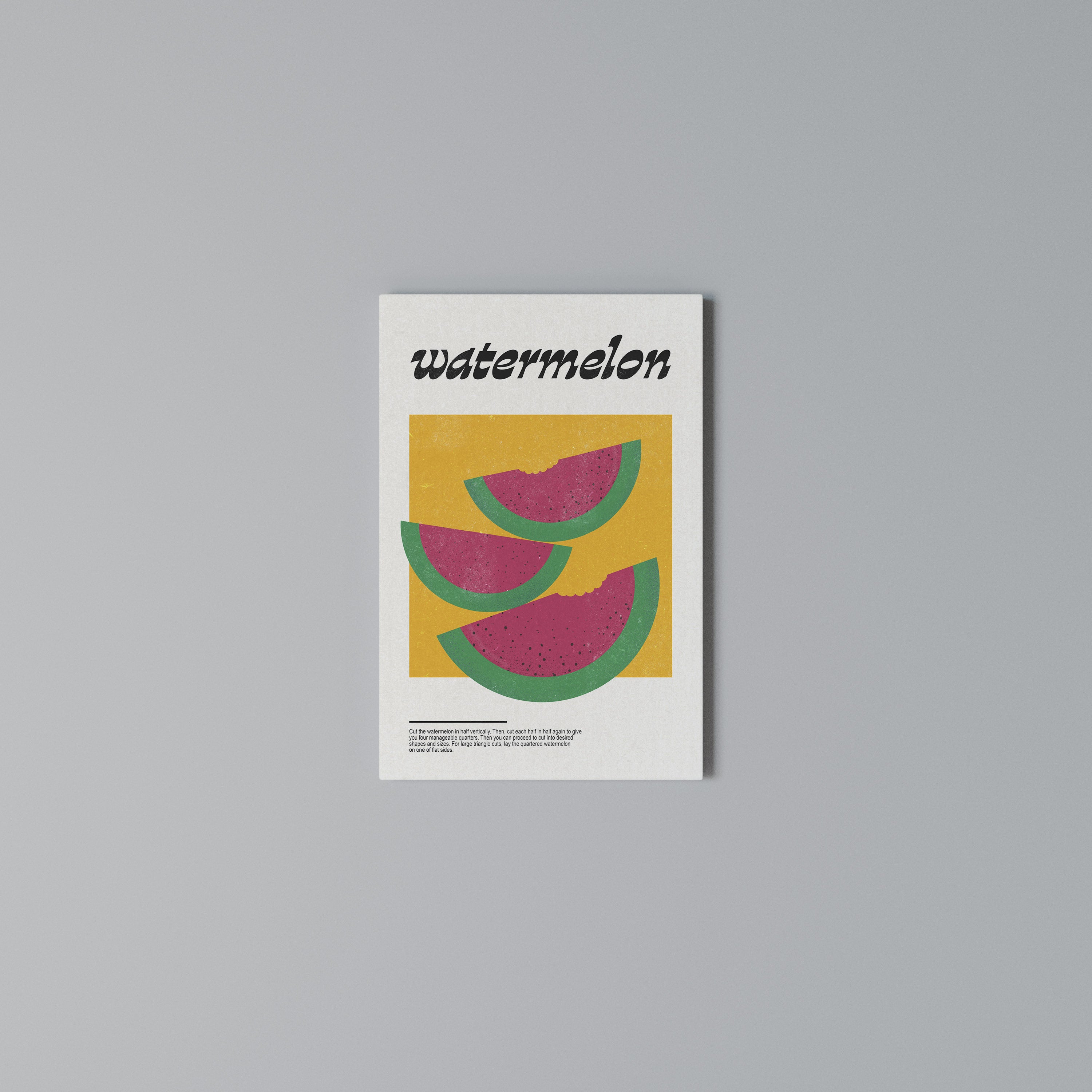 WATERMELON WHIMSY Pionowy obraz na płótnie