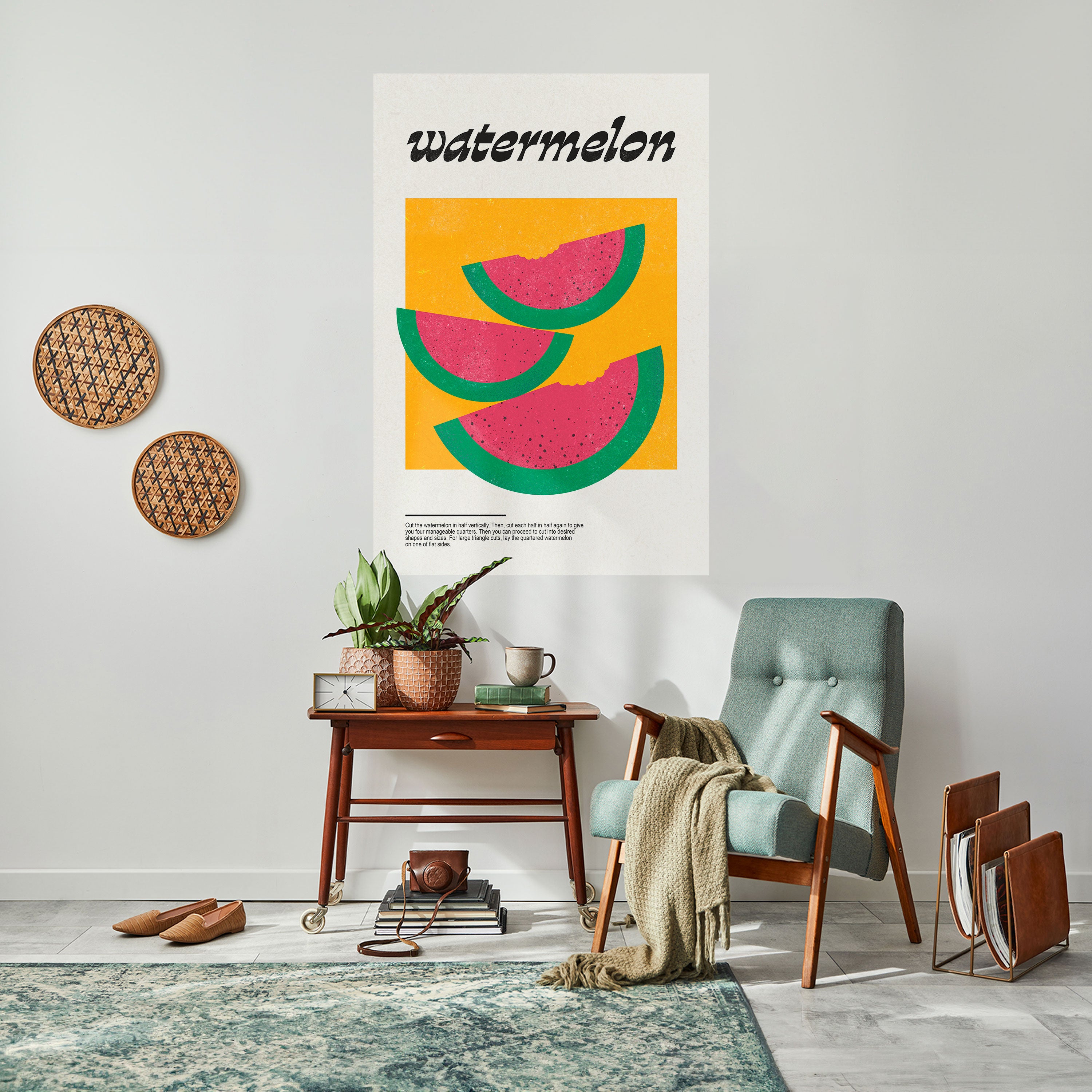 WATERMELON WHIMSY Naklejka/Plakat pionowy