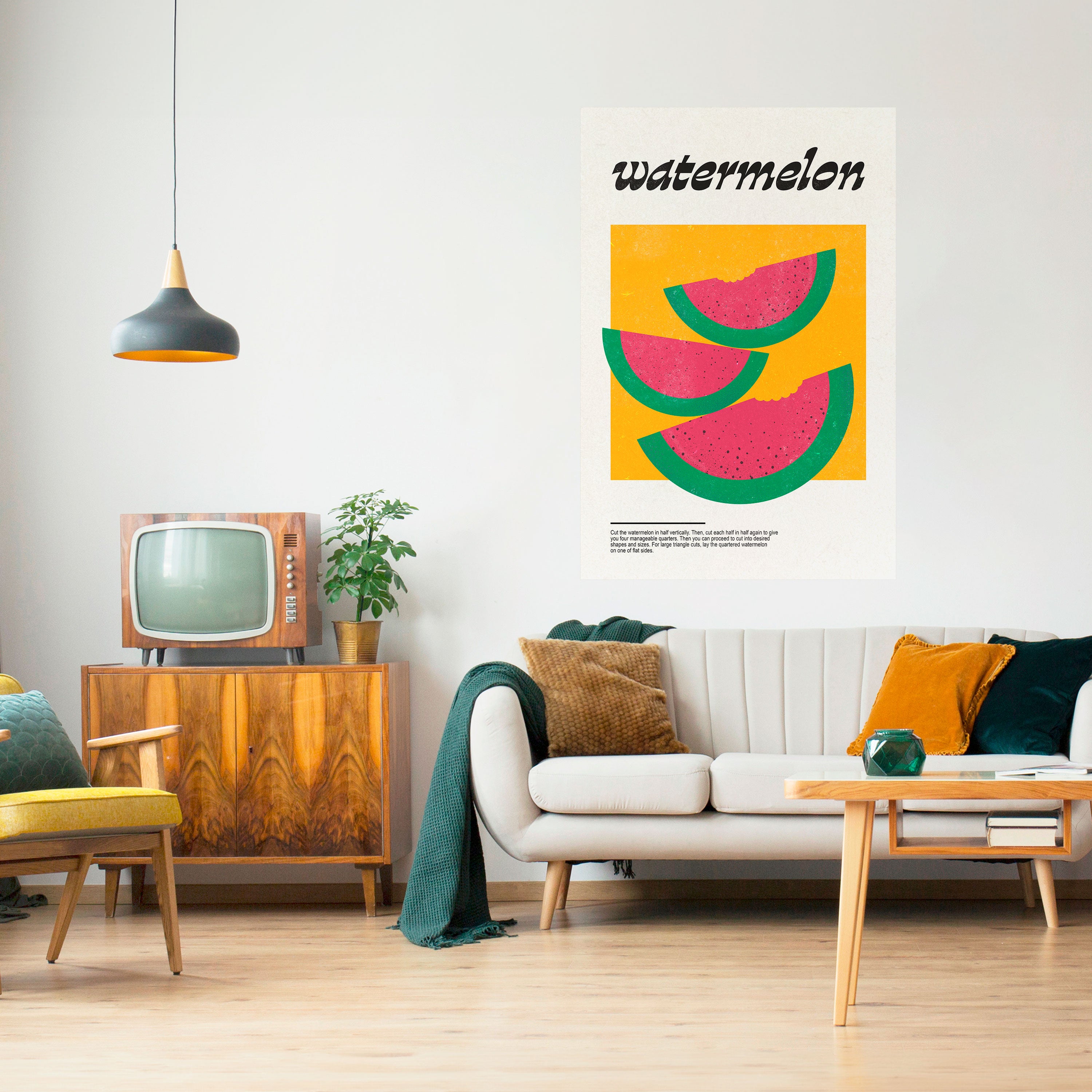 WATERMELON WHIMSY Naklejka/Plakat pionowy