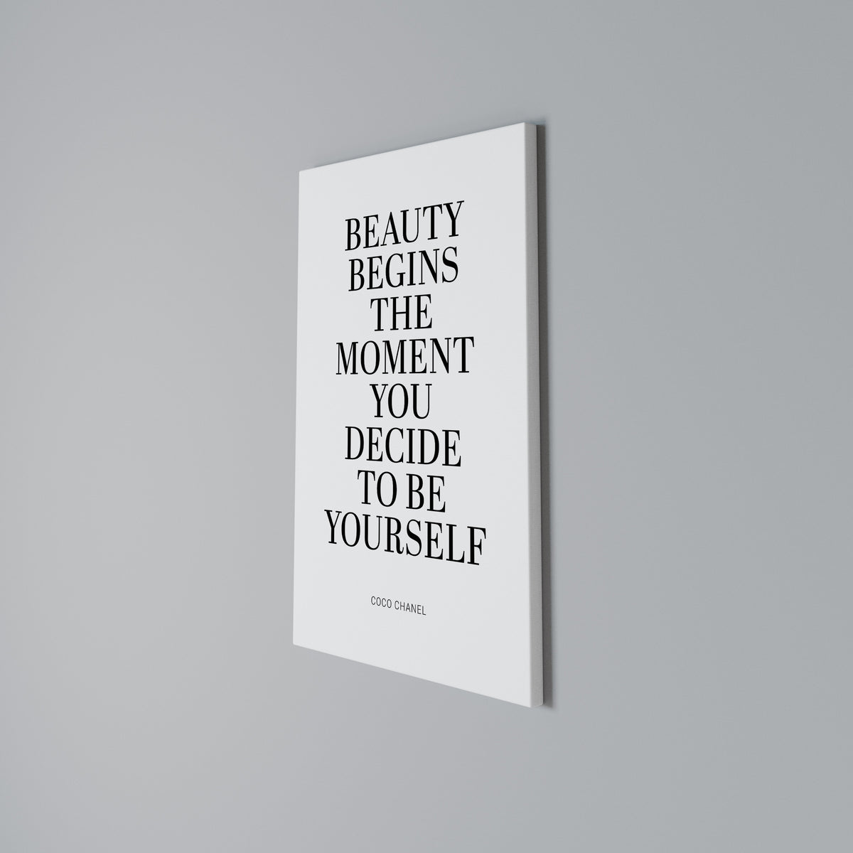 BEAUTY REDEFINED Pionowy obraz na płótnie