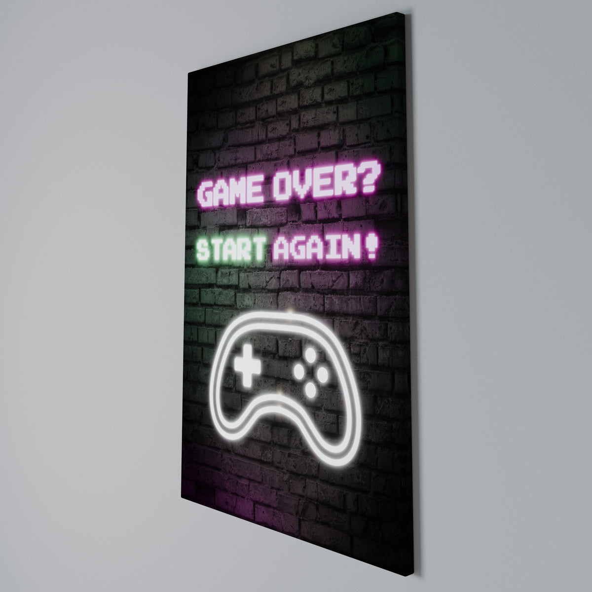 RESPAWN YOUR ADVENTURE Pionowy obraz na płótnie