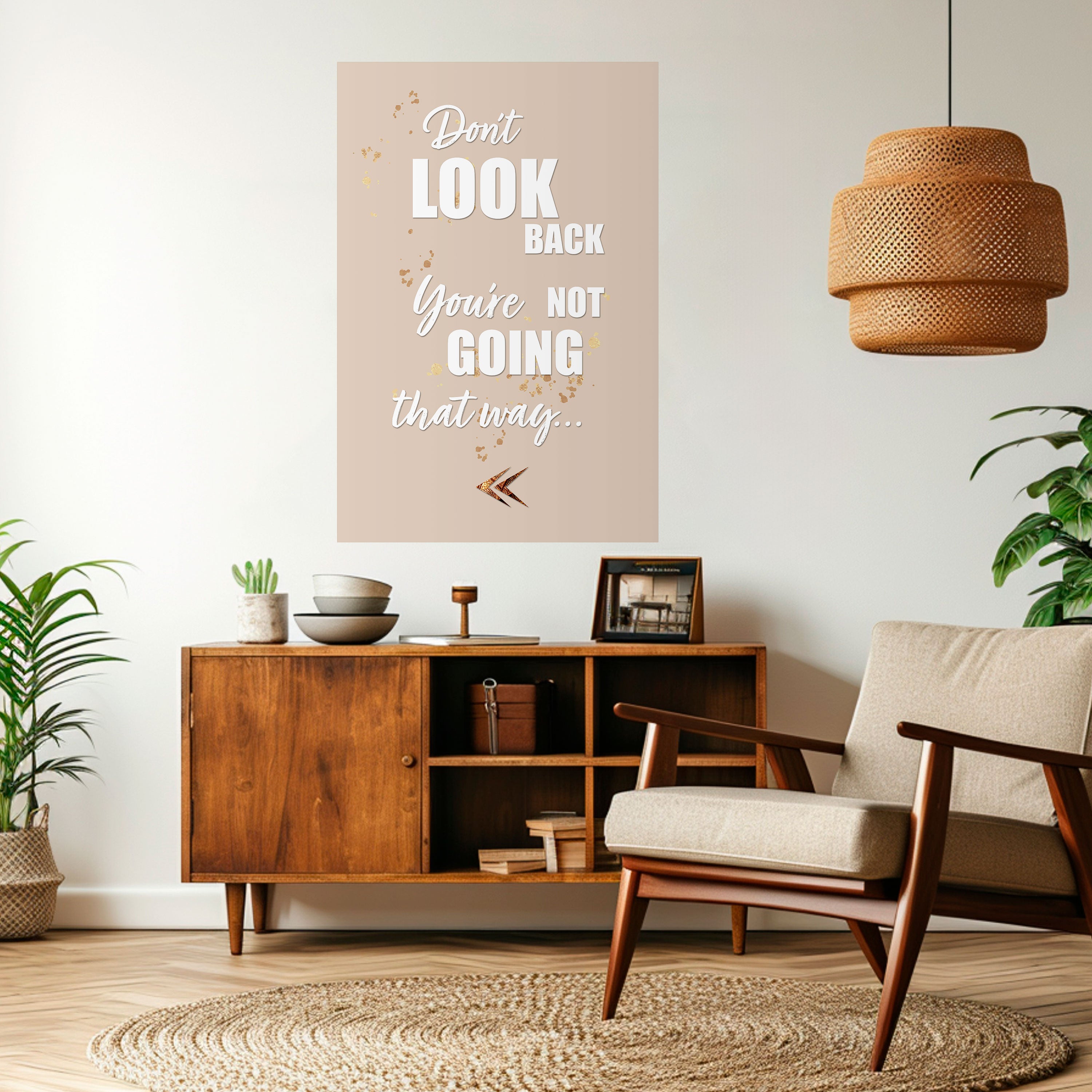 MOVE FORWARD BRAVELY Naklejka/Plakat pionowy
