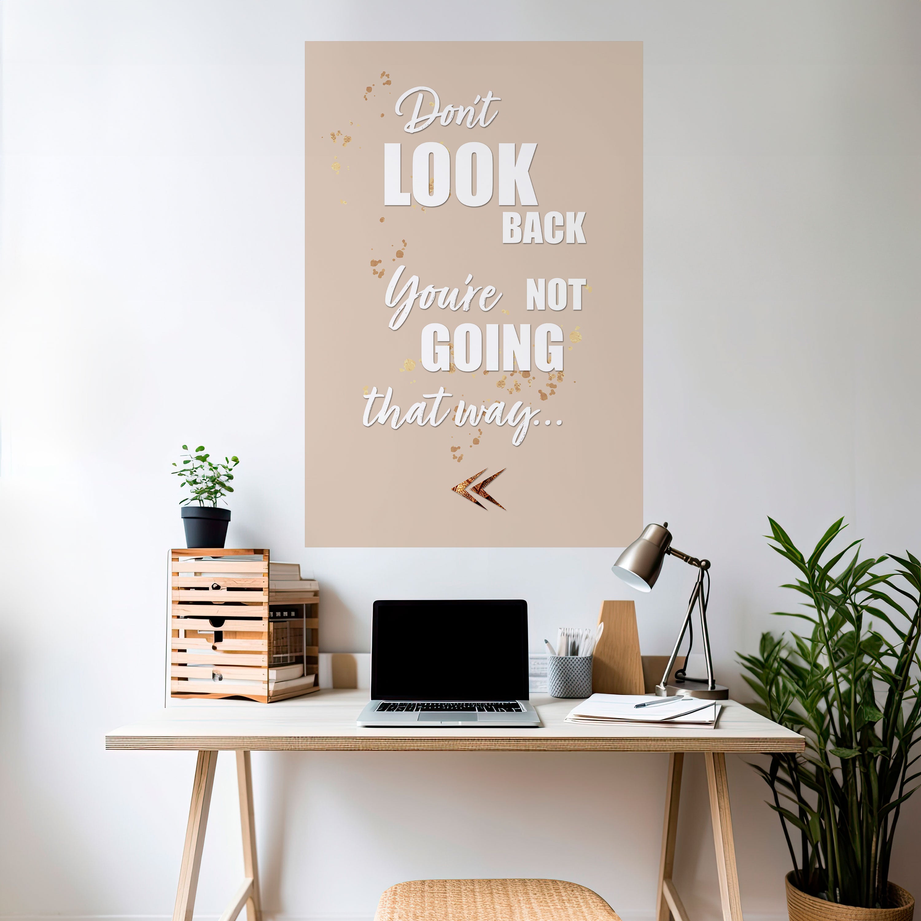 MOVE FORWARD BRAVELY Naklejka/Plakat pionowy