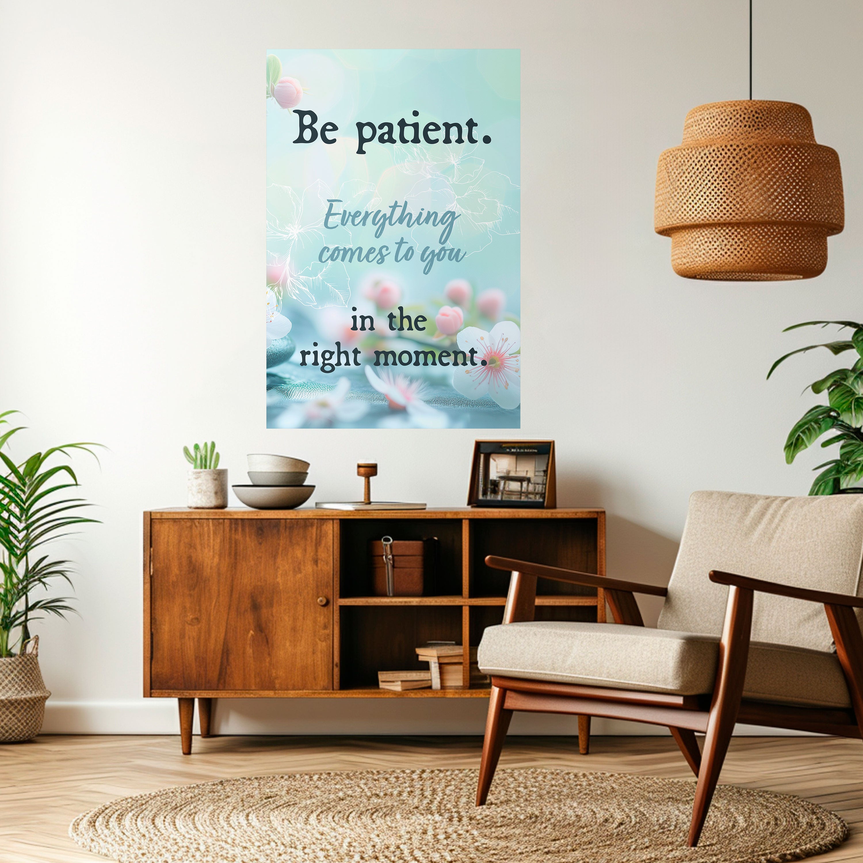 PATIENCE IN BLOOM Naklejka/Plakat pionowy
