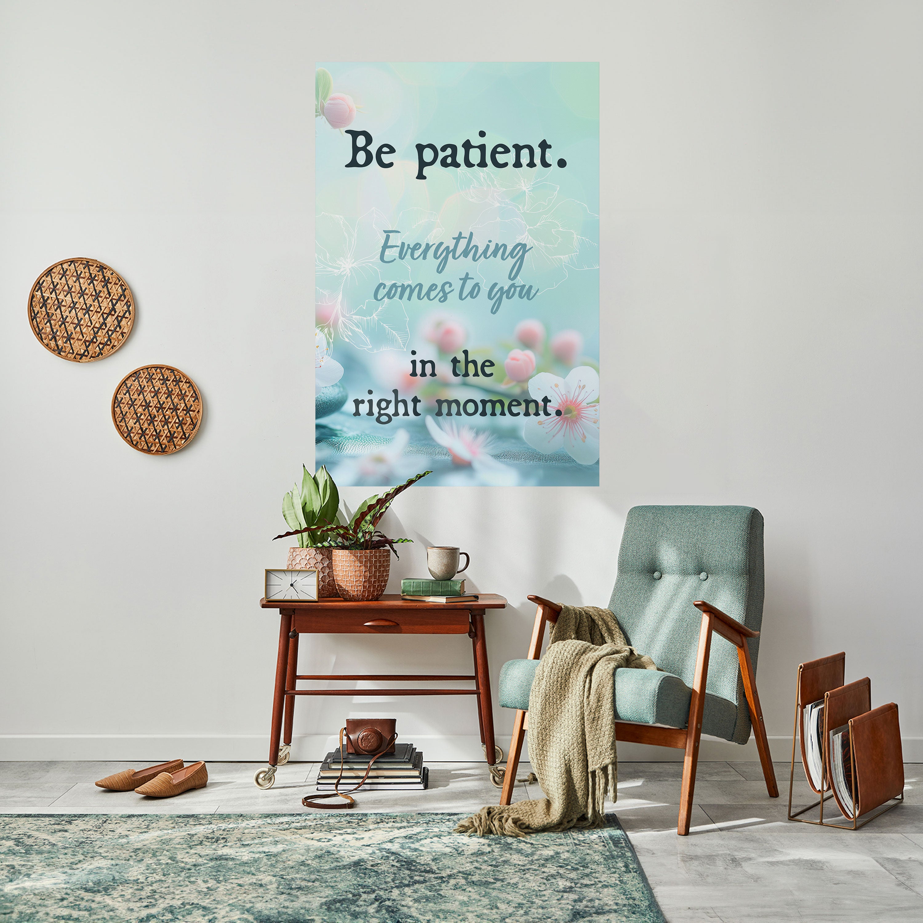 PATIENCE IN BLOOM Naklejka/Plakat pionowy