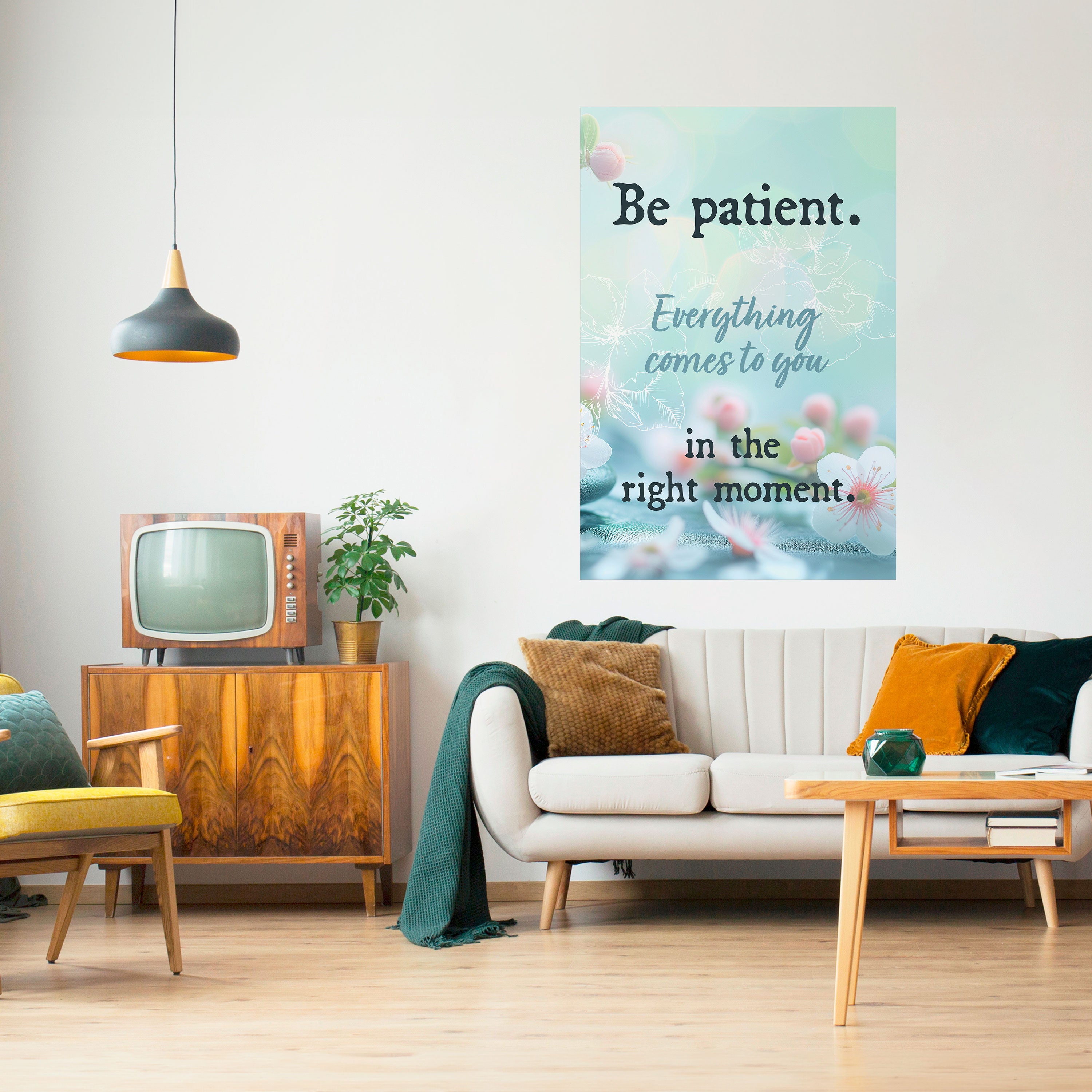 PATIENCE IN BLOOM Naklejka/Plakat pionowy
