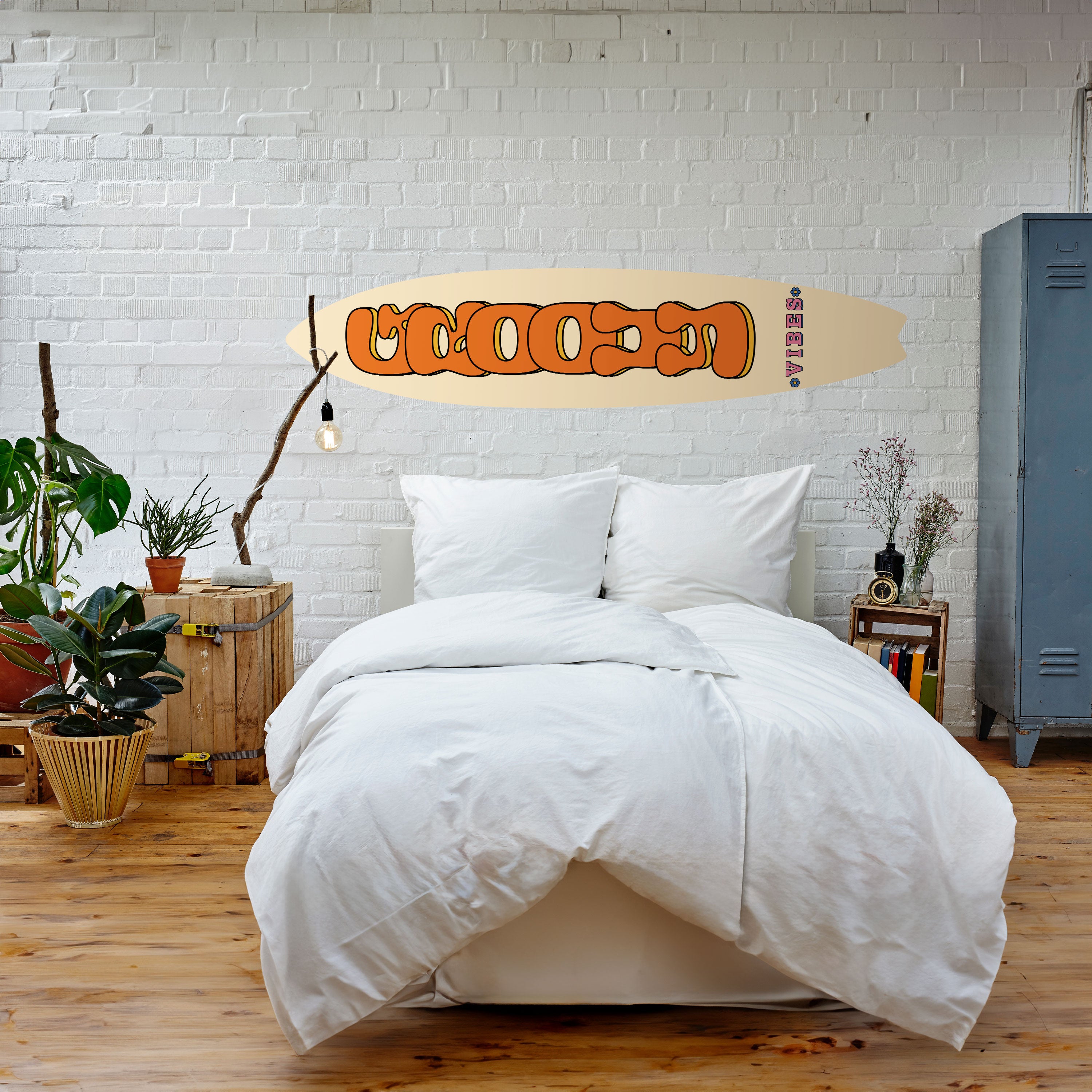 GROOVY VIBES Naklejka - deska surfingowa