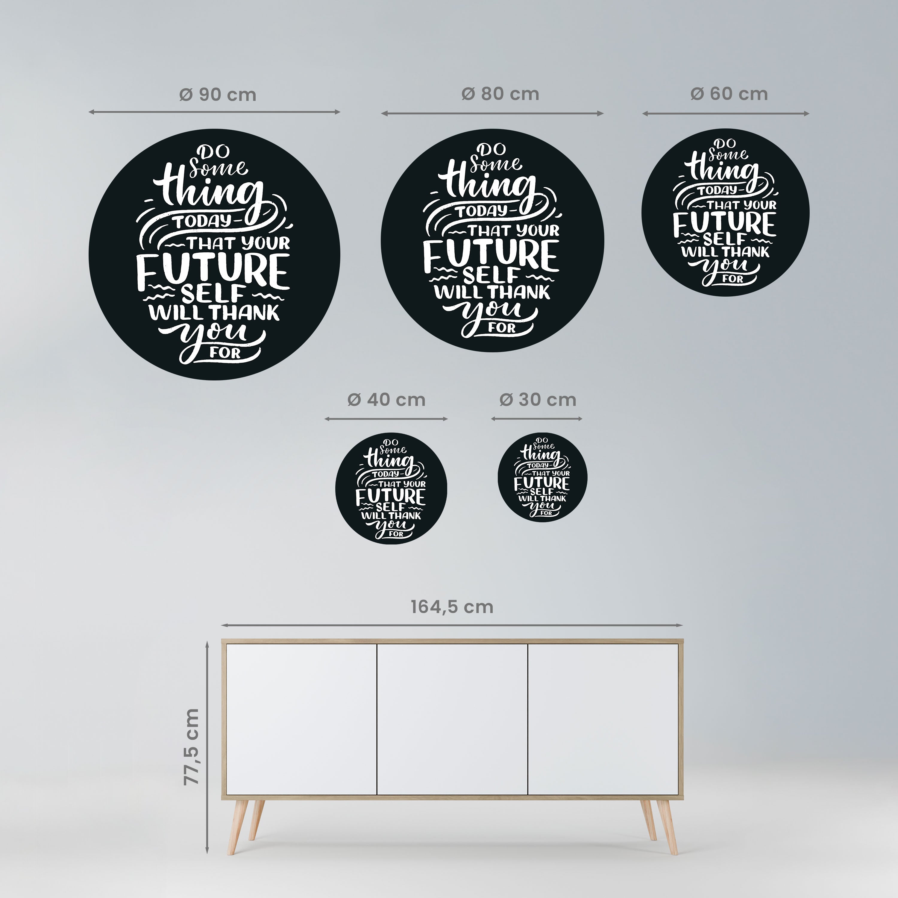 DO SOMETHING TODAY Naklejka okrągła