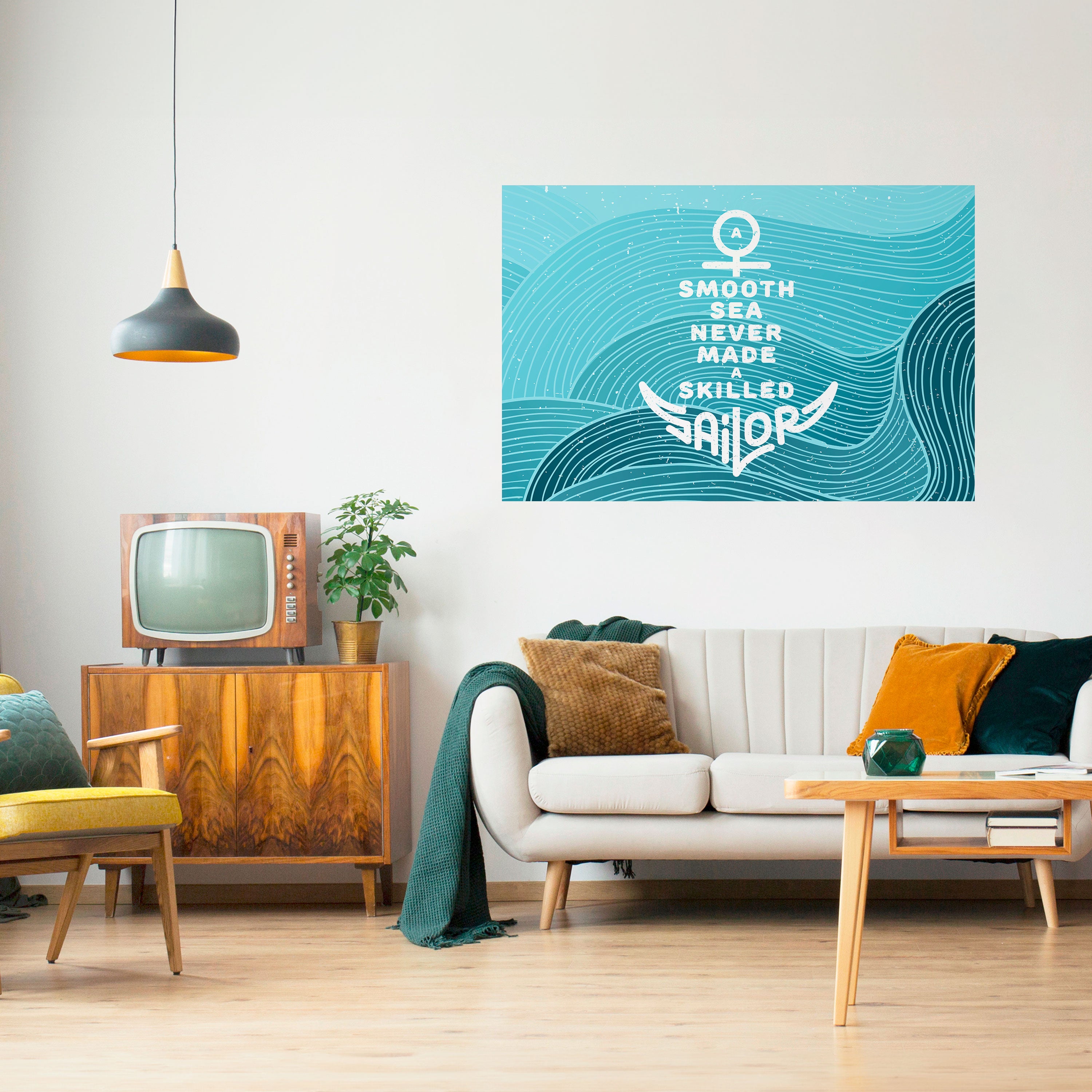 SKILLED SAILOR Naklejka/Plakat poziomy