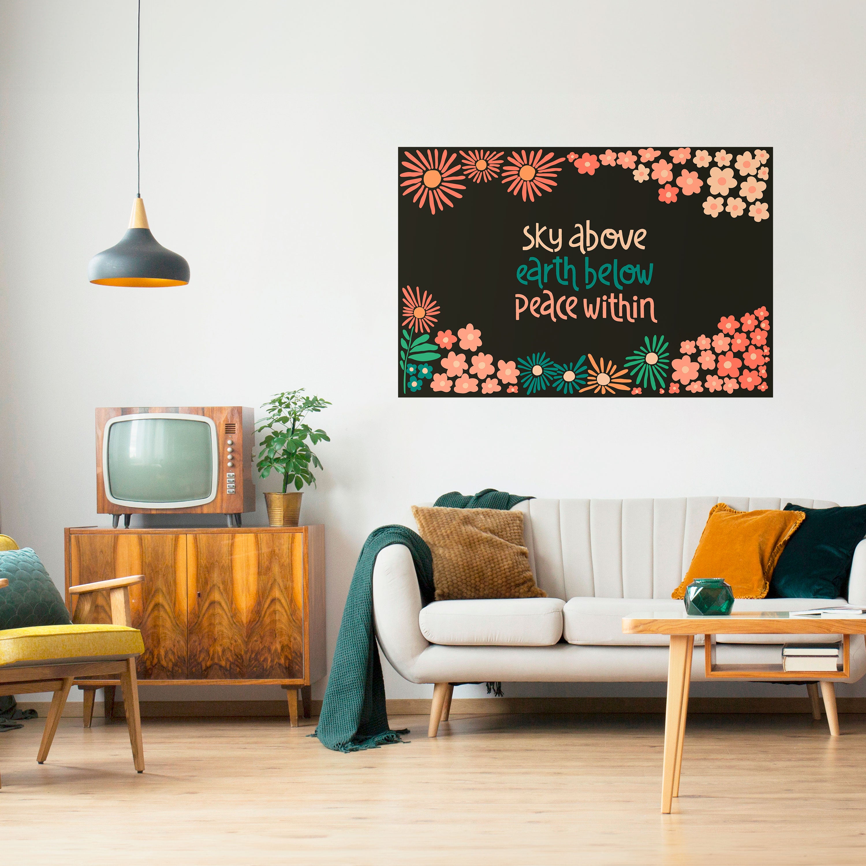 PEACE WITHIN Naklejka/Plakat poziomy