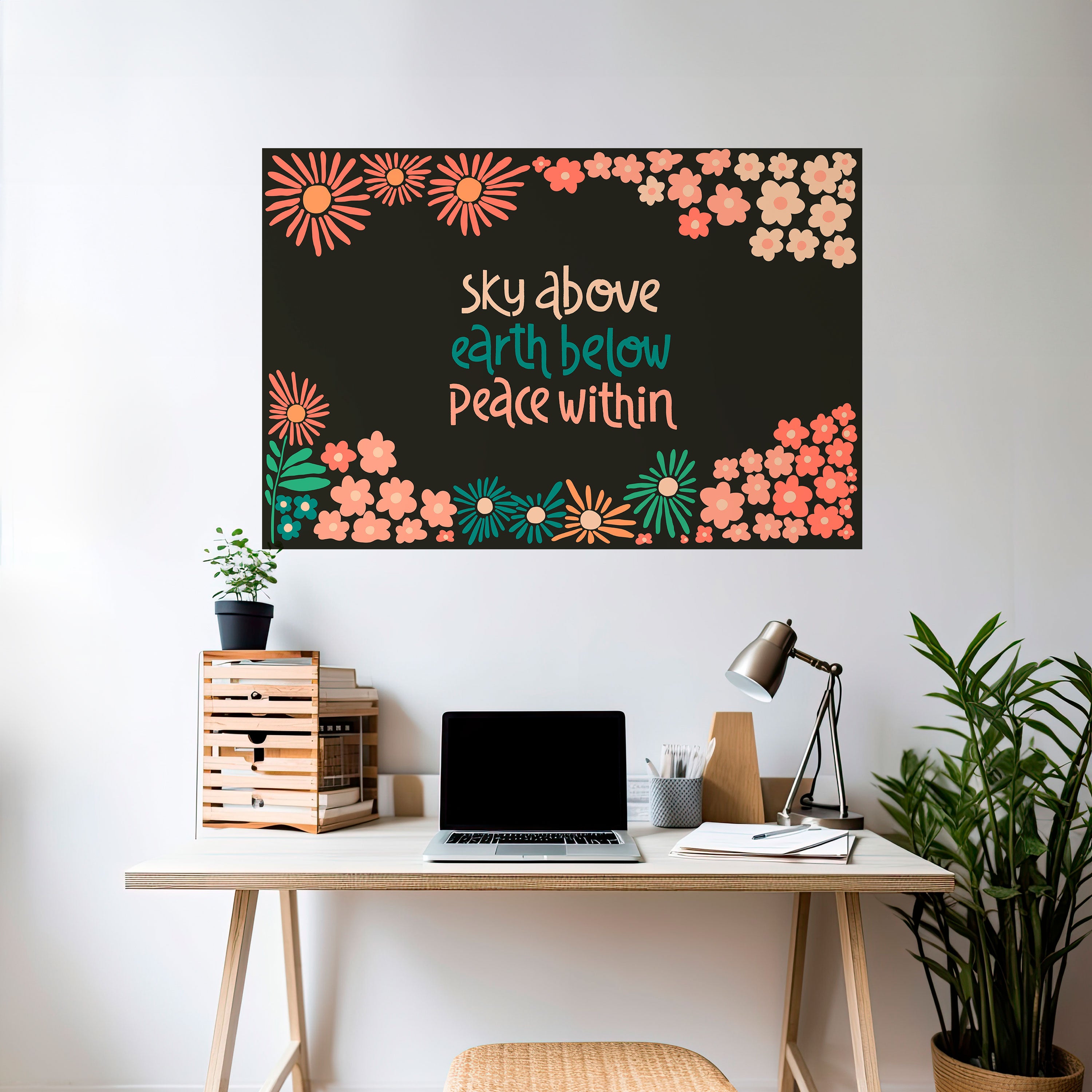 PEACE WITHIN Naklejka/Plakat poziomy