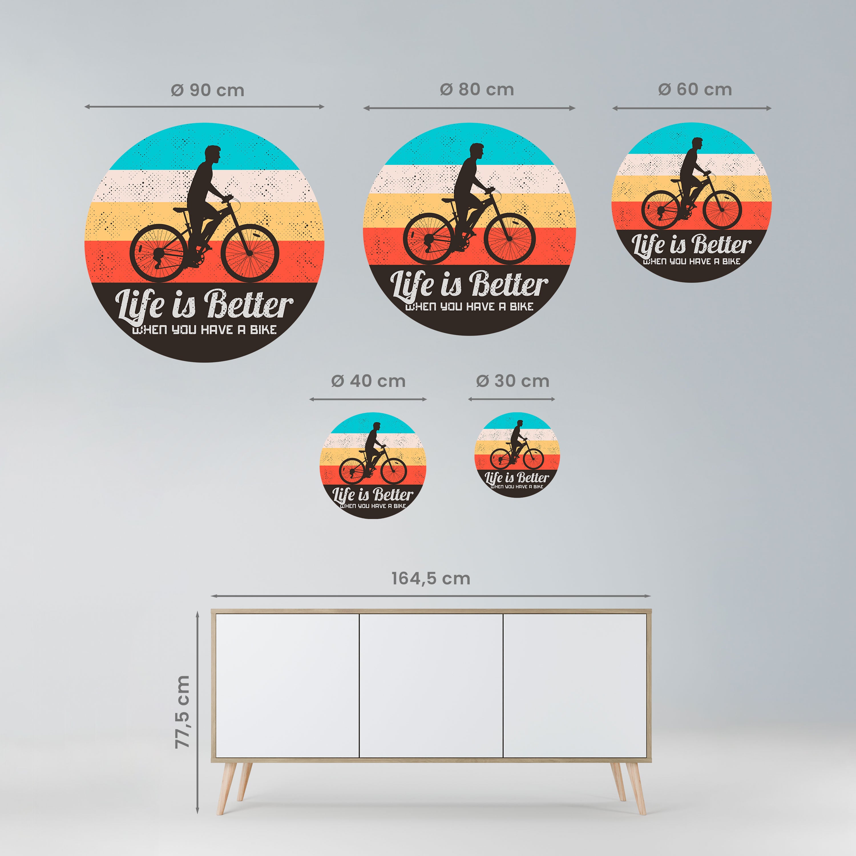 BETTER LIFE Naklejka okrągła