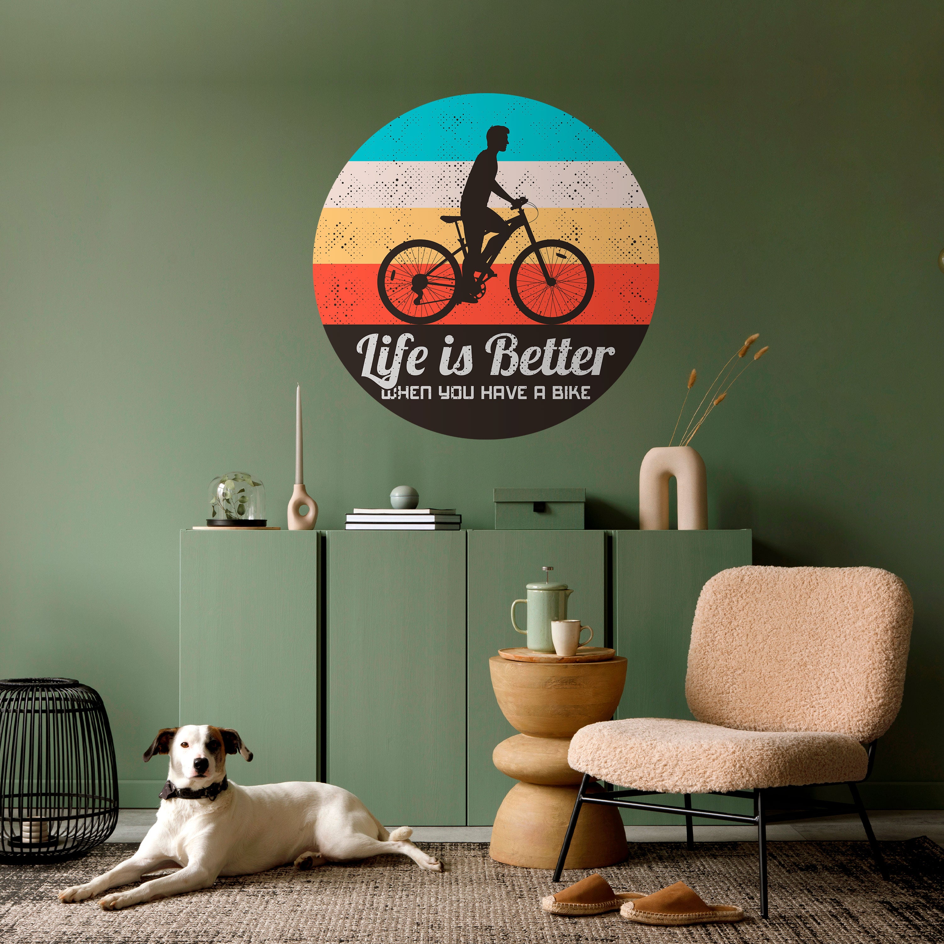 BETTER LIFE Naklejka okrągła