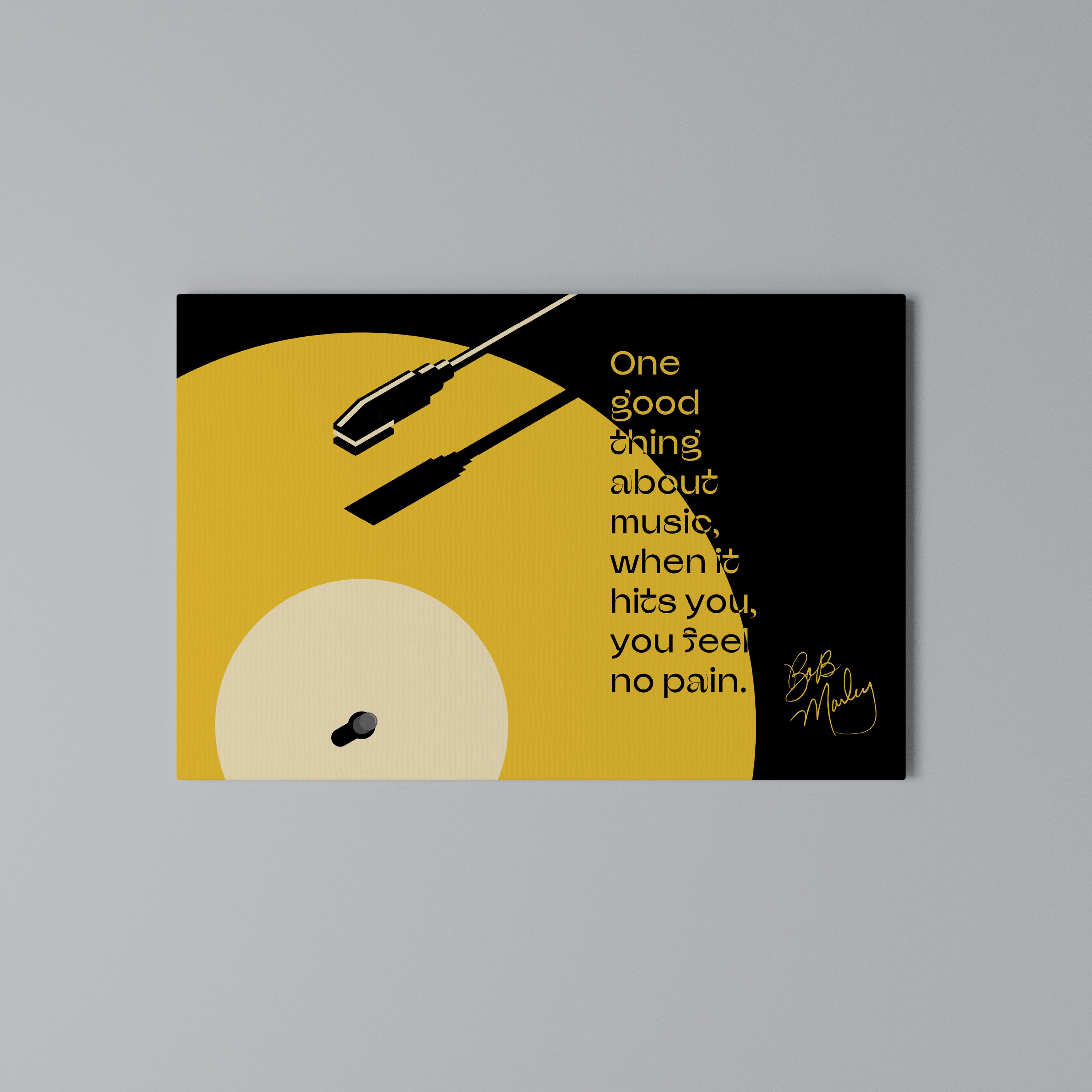 MUSIC - NO PAIN Poziomy obraz na płótnie