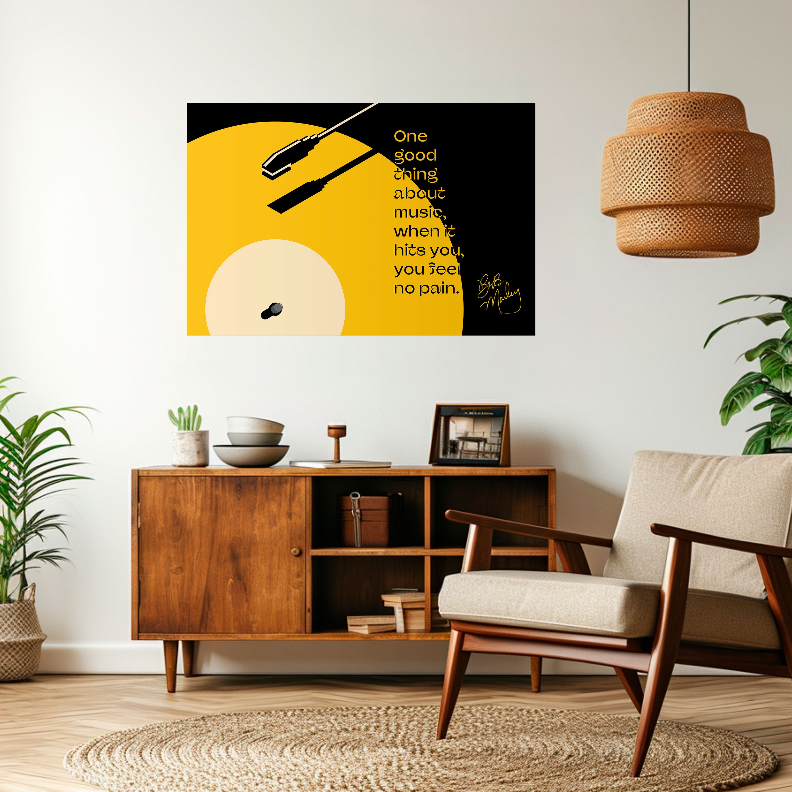MUSIC - NO PAIN Naklejka/Plakat poziomy