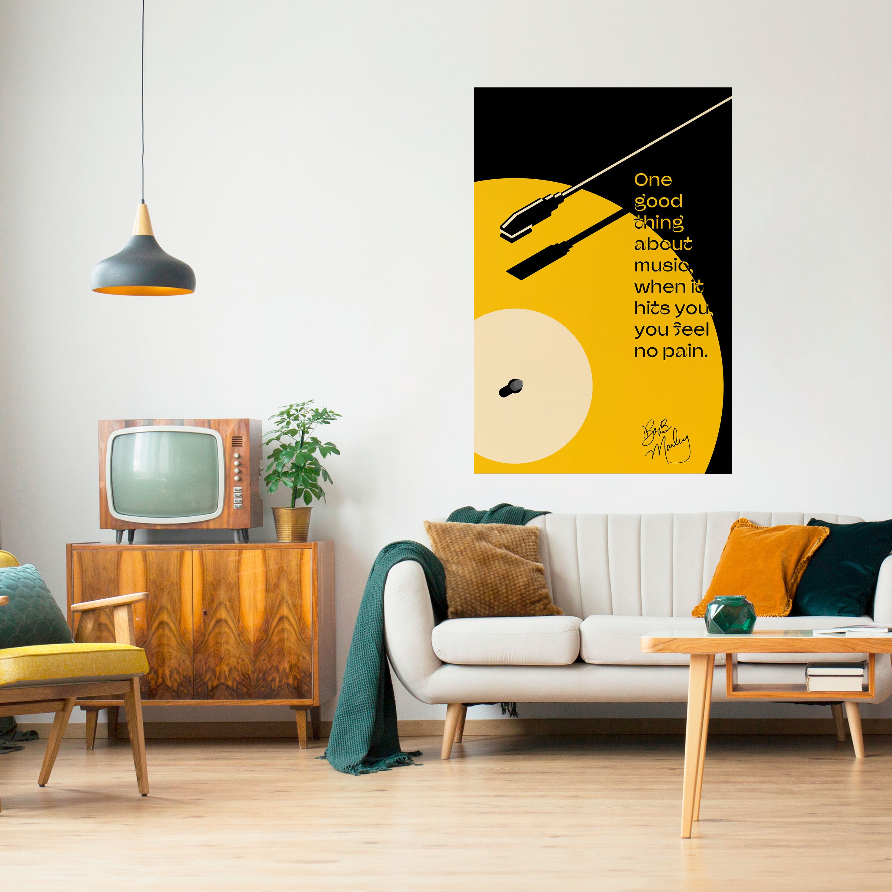 MUSIC - NO PAIN Naklejka/Plakat pionowy