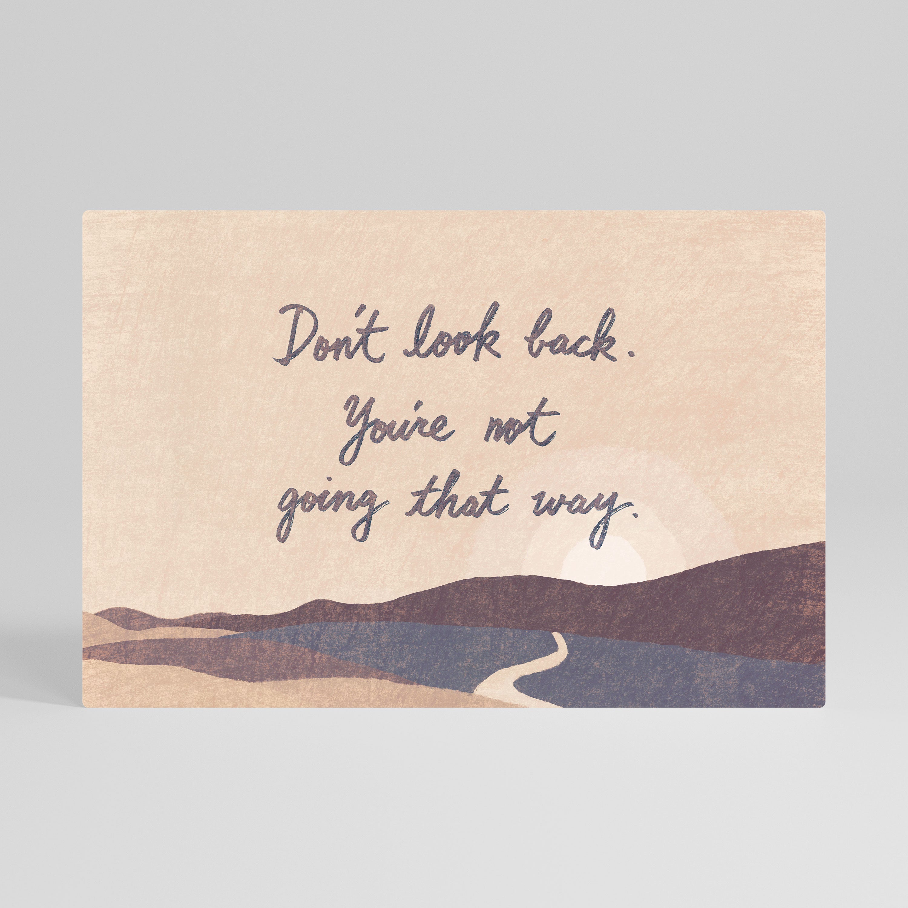 DON'T LOOK BACK - Obraz na płótnie (poziomy)