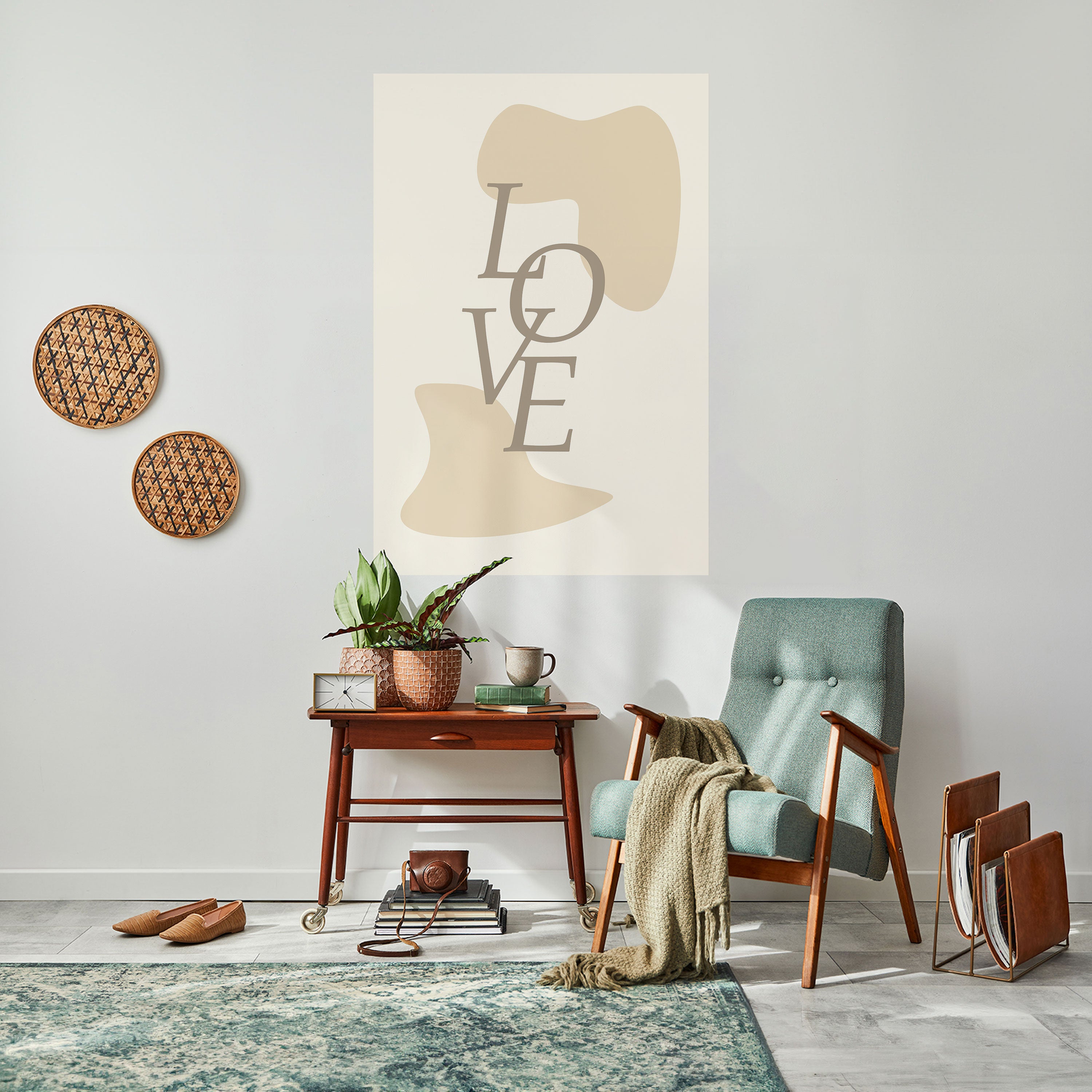 LOVE IN FORM Naklejka/Plakat pionowy