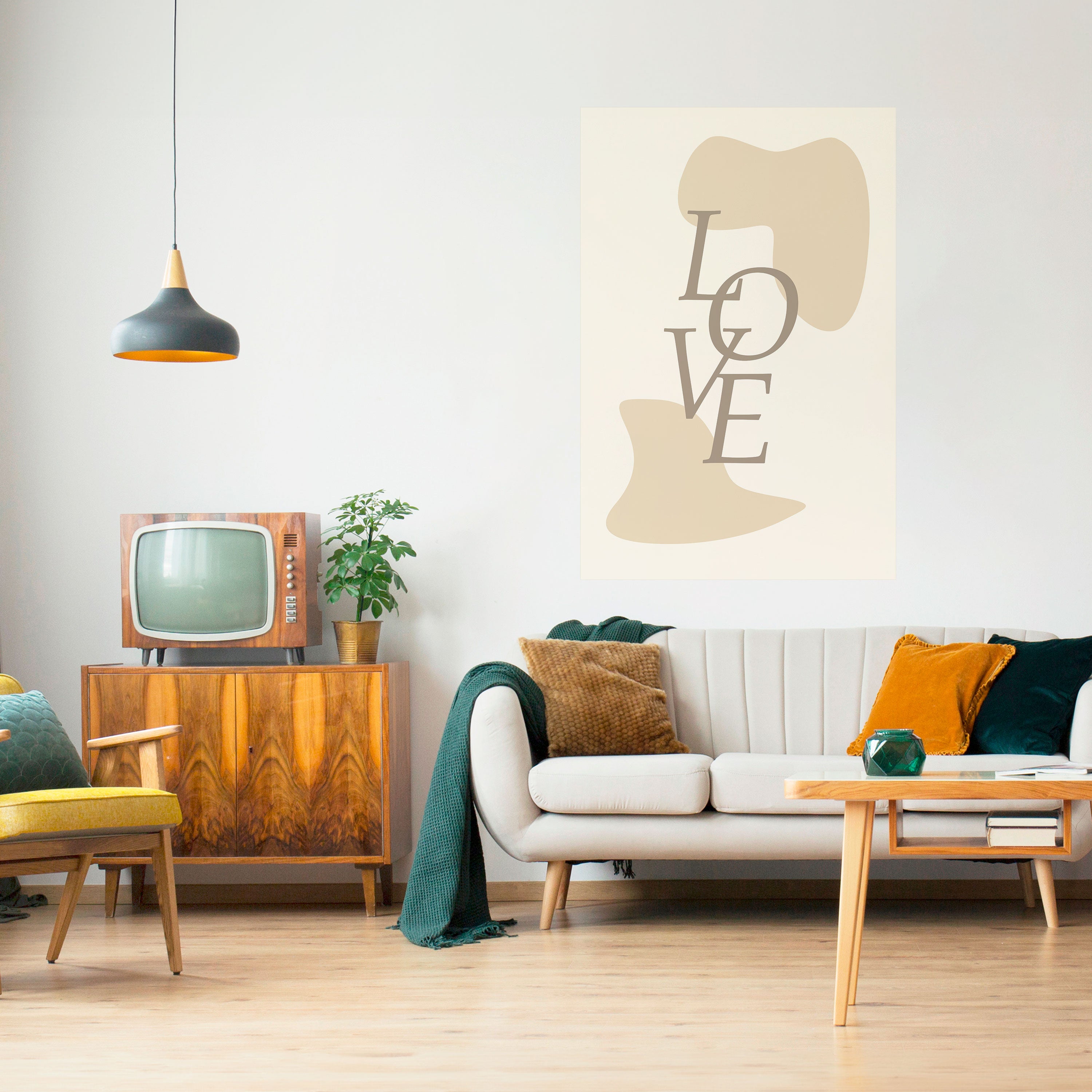 LOVE IN FORM Naklejka/Plakat pionowy