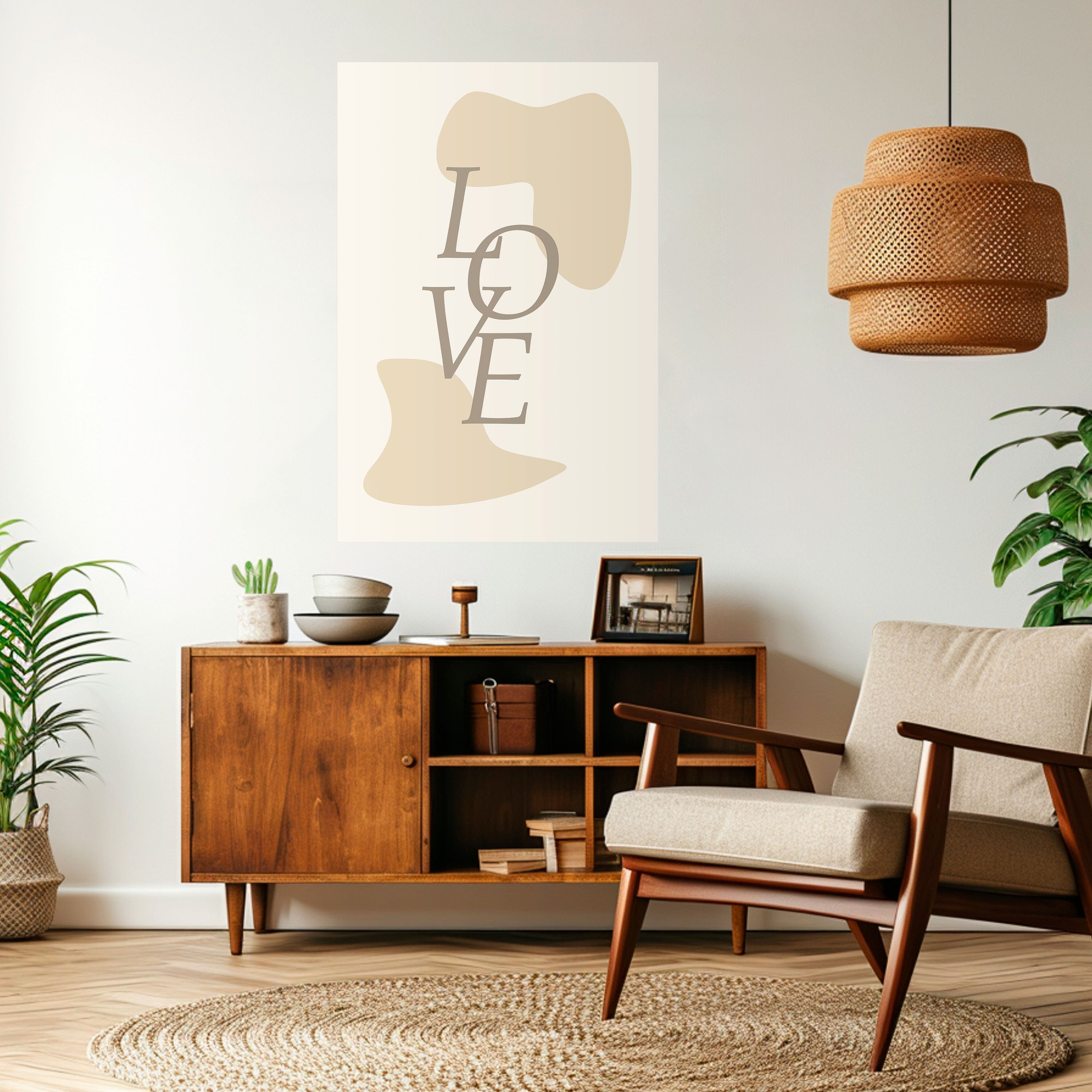 LOVE IN FORM Naklejka/Plakat pionowy
