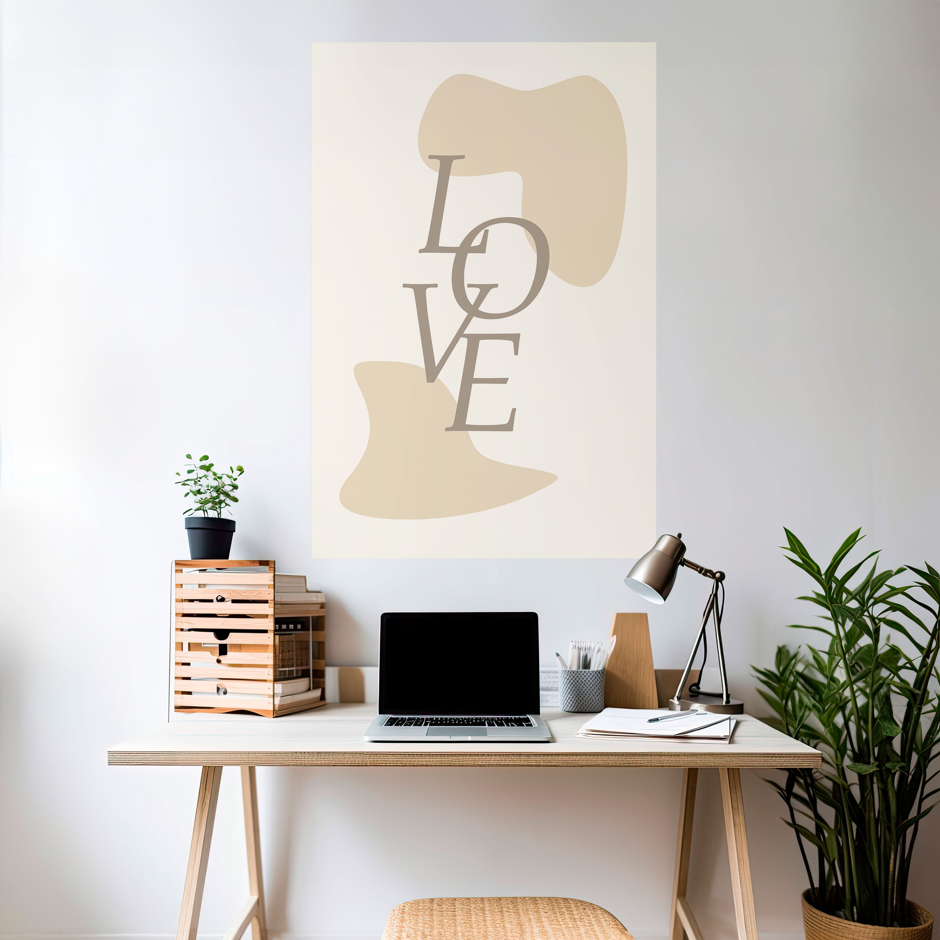 LOVE IN FORM Naklejka/Plakat pionowy